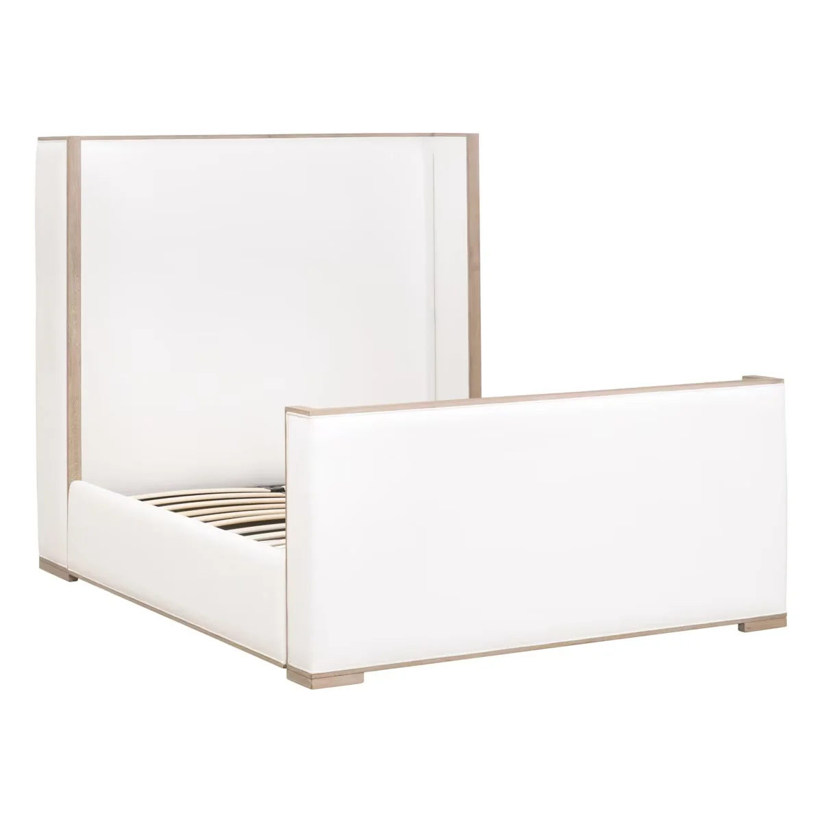 Essentials For Living Tailor Shelter Cal King Bed ~ LiveSmart Peyton-Pearl Performance Fabric Natural Gray Oak - Image 5