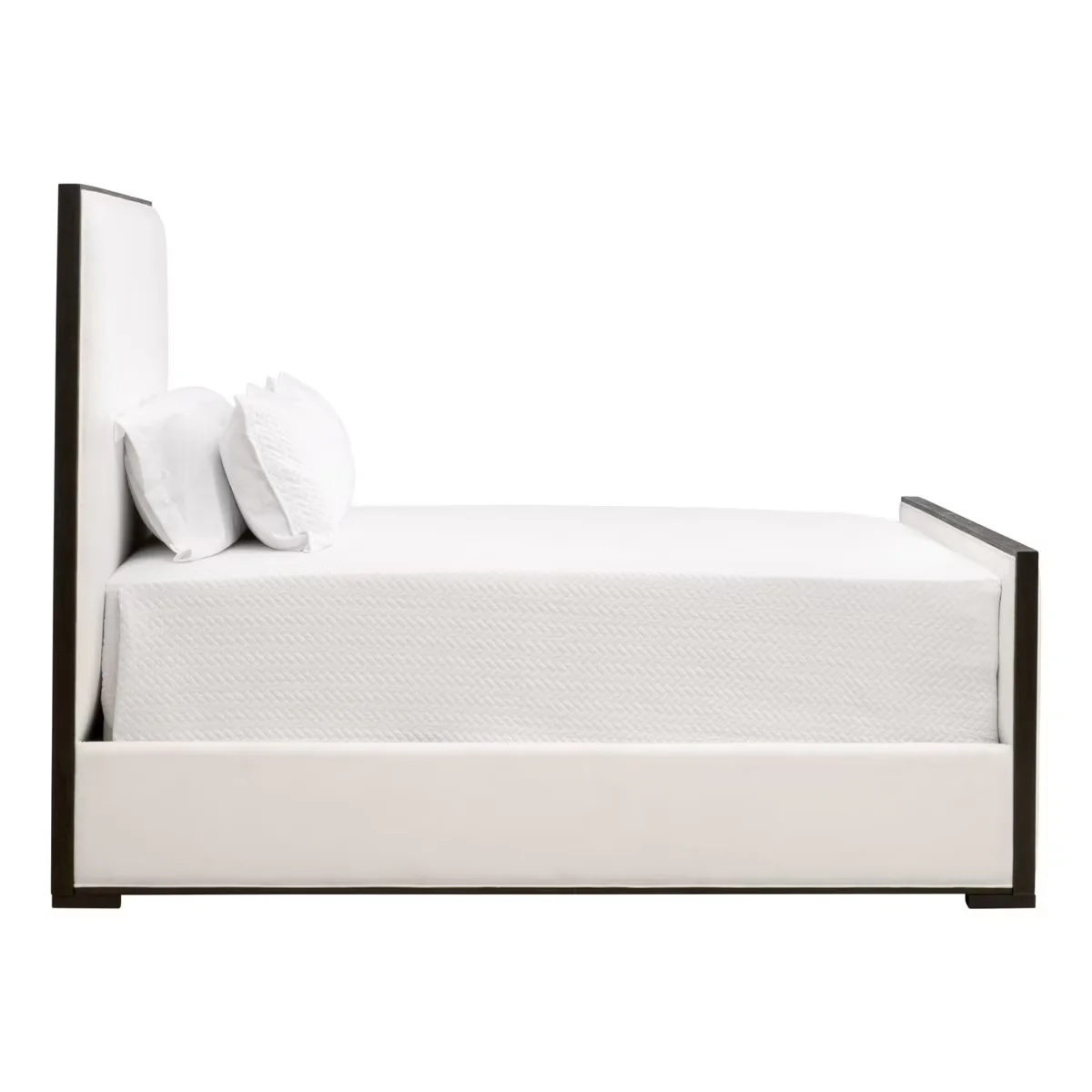 Essentials For Living Tailor Standard King Bed ~ LiveSmart Peyton-Pearl Performance Fabric Matte Brown Oak ~ LAST CHANE ~ LIMITED QUANTITY - Image 3