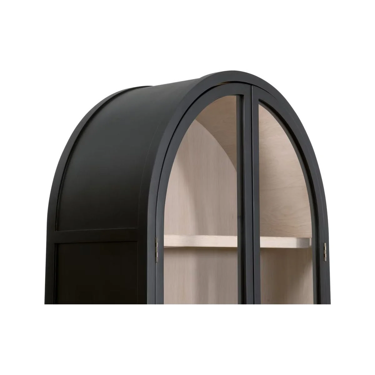 Essentials For Living Toulouse Black Birch With Natural Oak Display Cabinet - Image 11