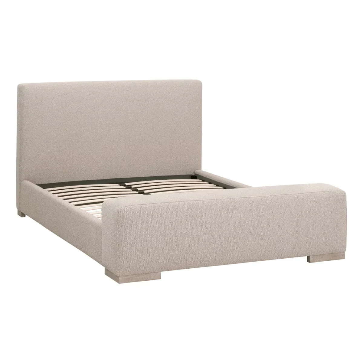 Essentials For Living Warren Cal King Bed ~ LiveSmart Gellar-Jute Performance Fabric With Natural Gray Oak - Image 5