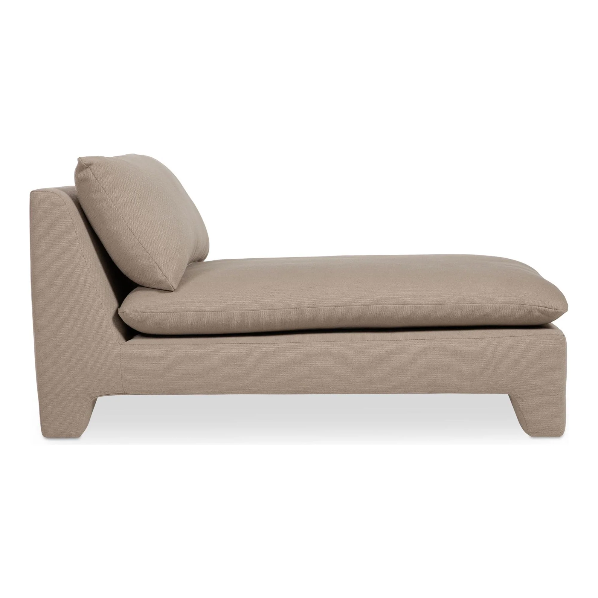 Moe’s Home Collection Estelle Flax Linen Chaise - Image 3