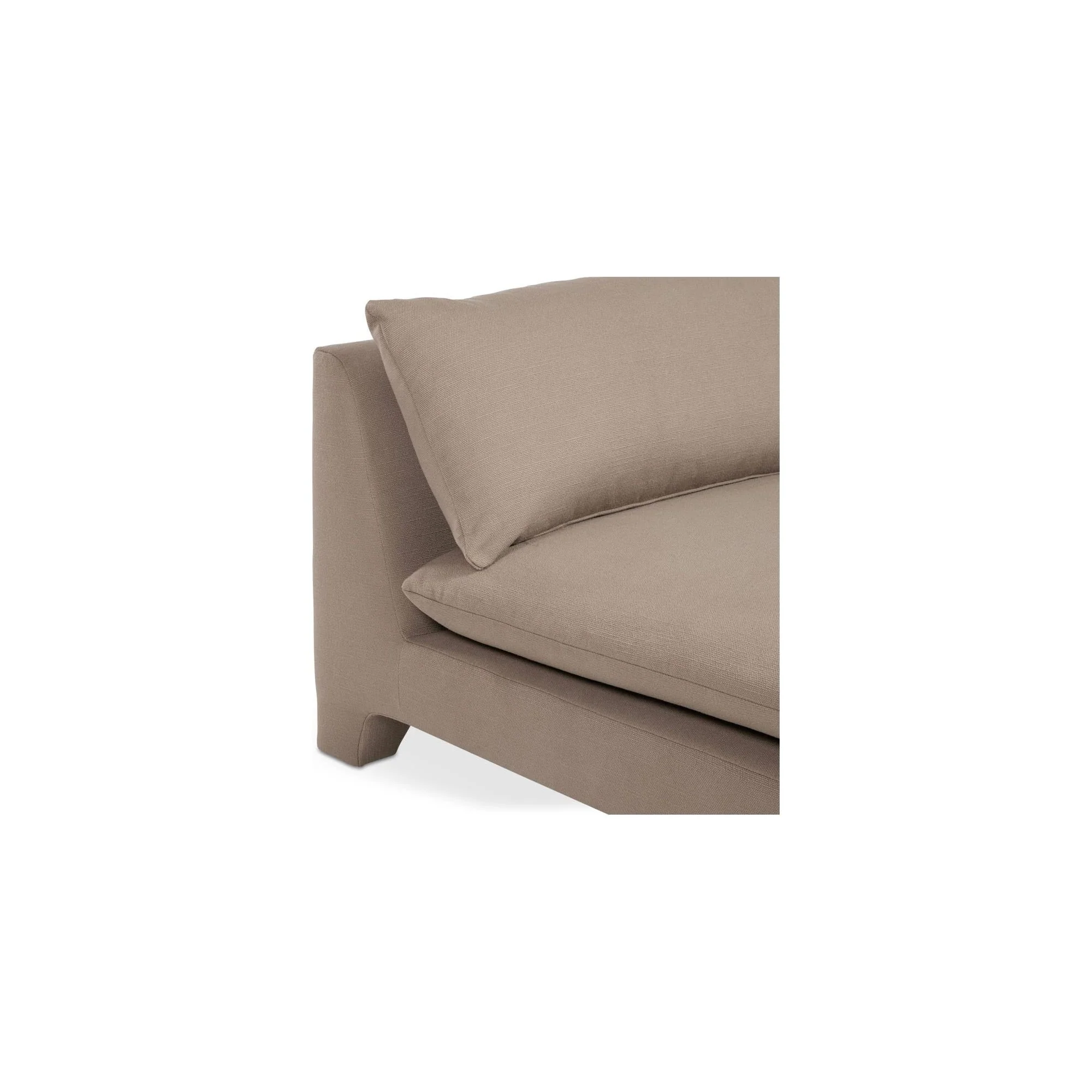 Moe’s Home Collection Estelle Flax Linen Chaise - Image 7