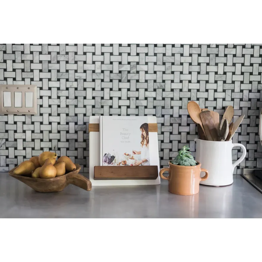 etúHOME Modern iPad / Cookbook Holder, White ~ IN-STORE PURCHASE ONLY - Image 5