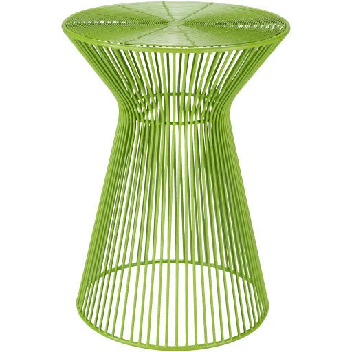 Surya Fife Modern Lime Green Metal Round Accent Side Table FIFE-103 - Image 4