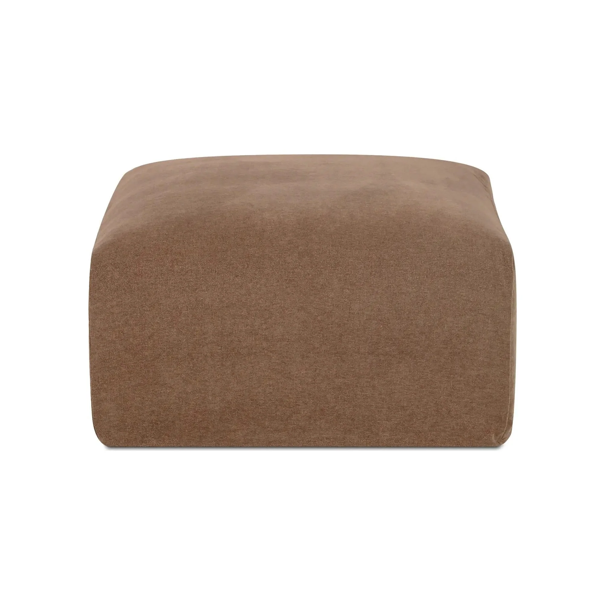 Moe’s Home Collection Isla Mocha Slipcovered Ottoman