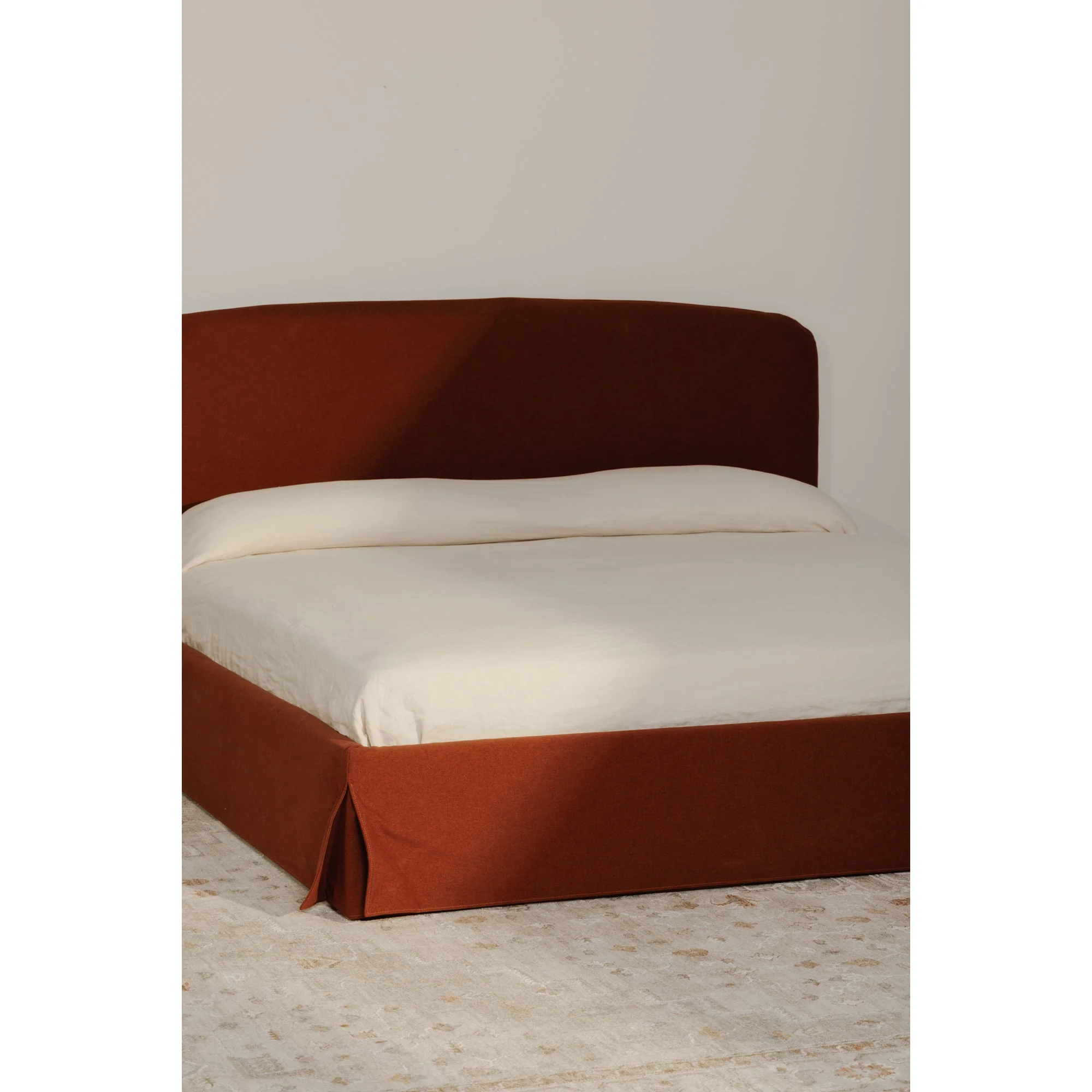 Moe's Home Collection Joan Brown Upholstered Queen Bed With Storage - Image 3