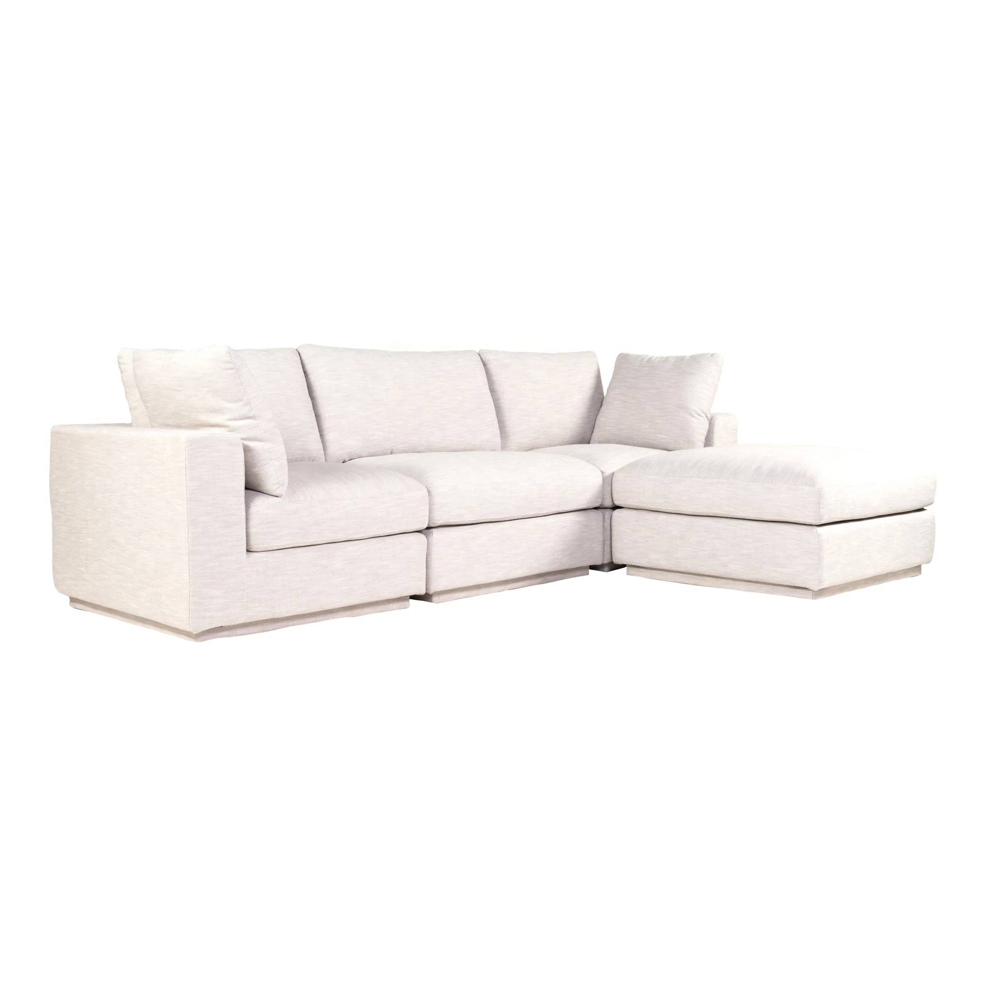 Moe's Home Collection Justin Grey Lounge Modular Sectional - Image 2