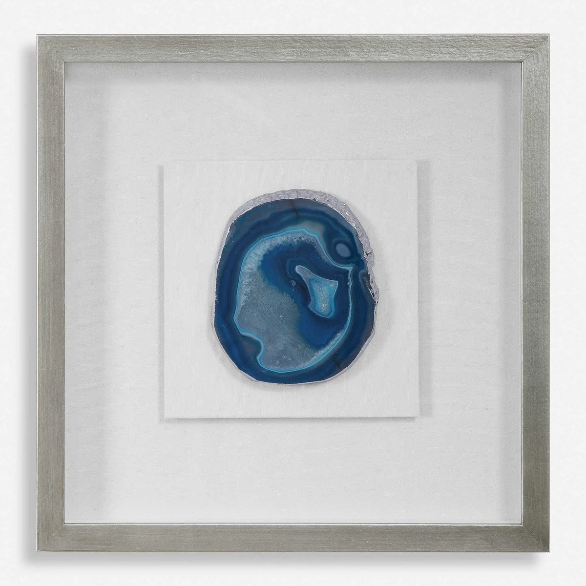 Uttermost Kalia Blue Agate Stone Shadow Box Frame