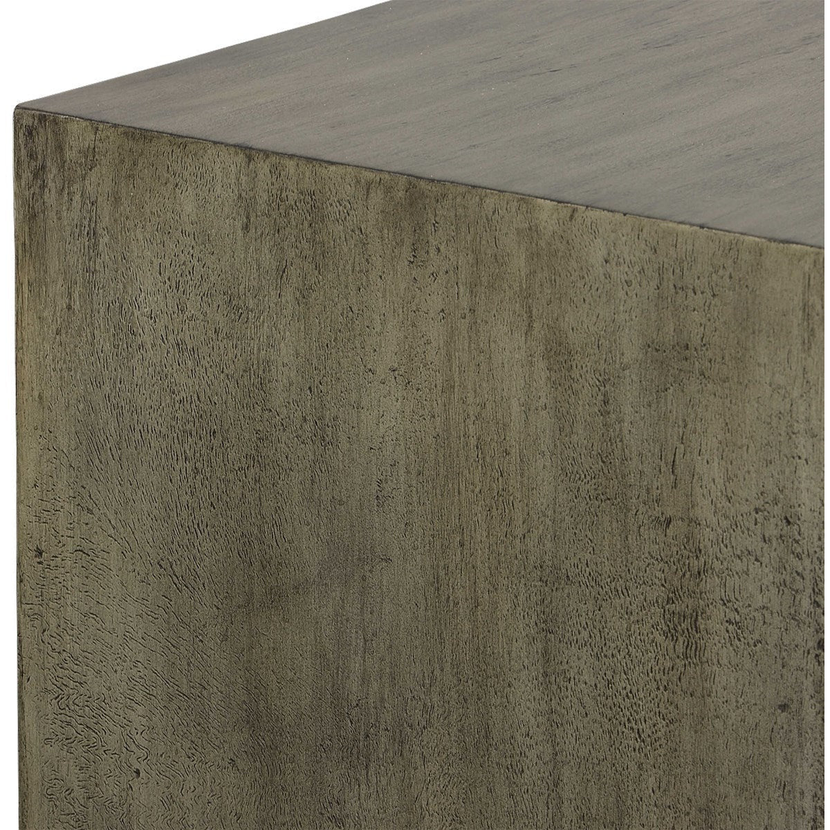 Uttermost Kareem Metallic Gray Modern Floating Pedestal Coffee Table - Image 4