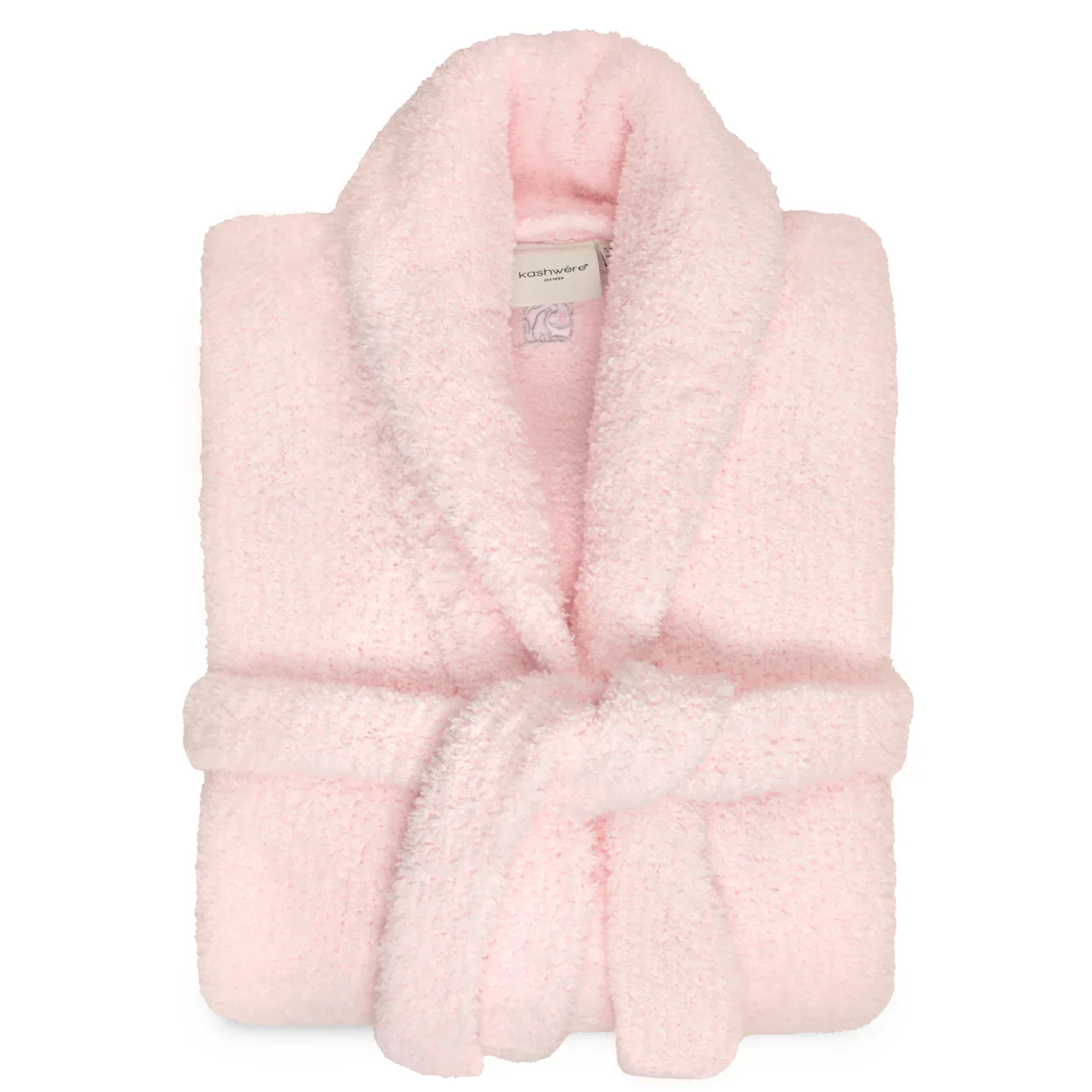 Kashwere Pink Signature Shawl Collar Robe ~ Large - Image 2
