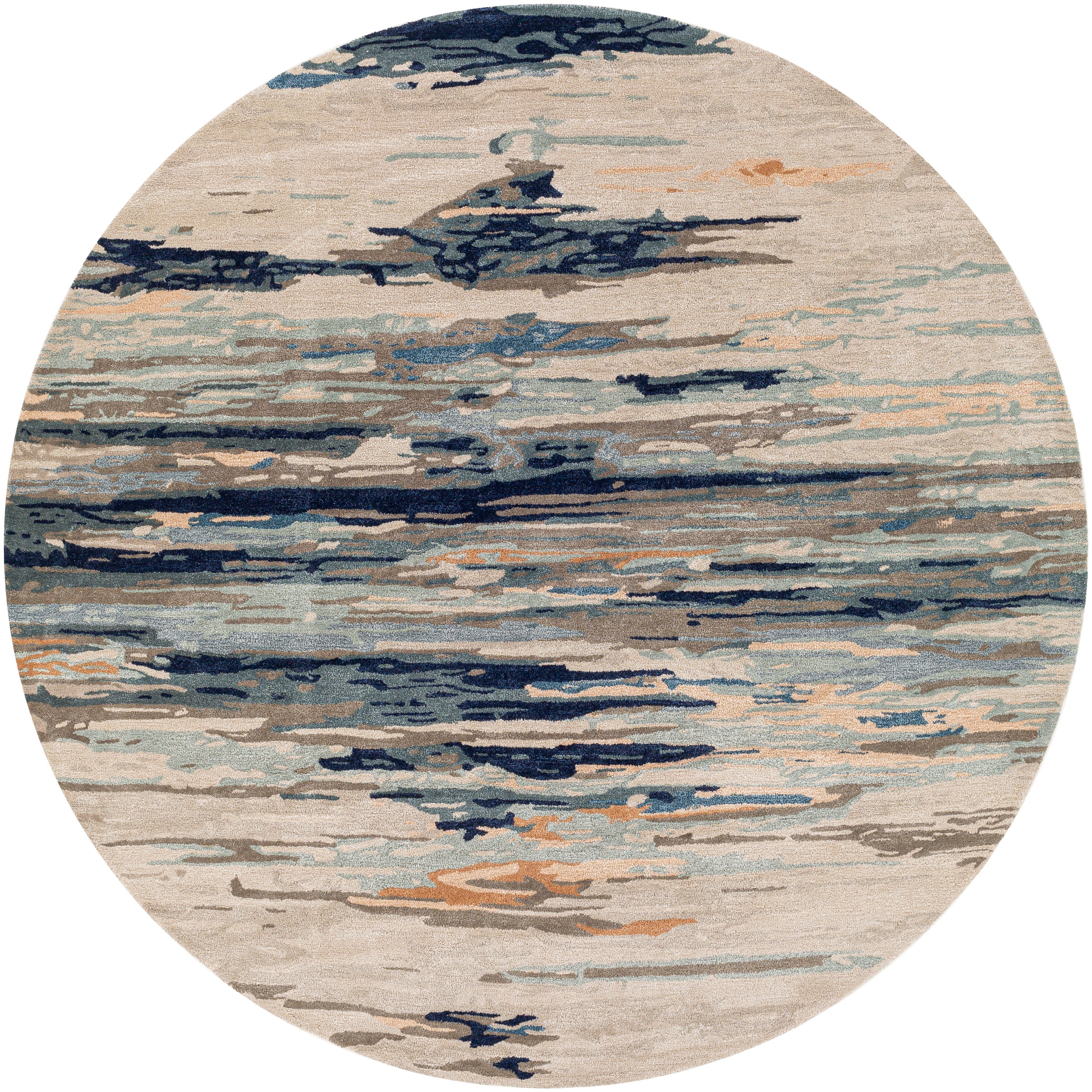 Surya Rugs Kavita Collection Gray, Blue, Teal, Brown & Beige Area Rug KVT-2302 - Image 4