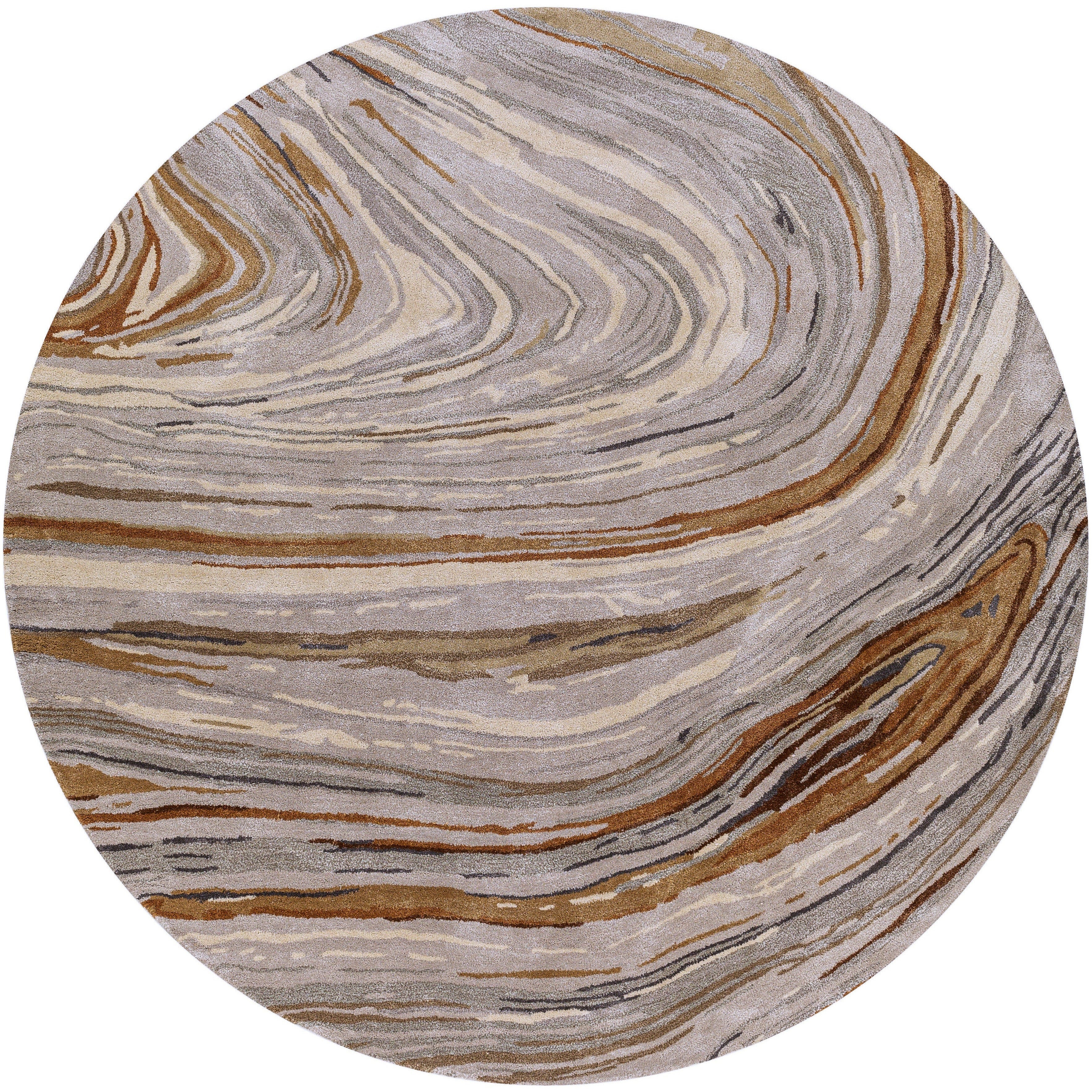 Surya Rugs Kavita Collection Charcoal, Brown, Camel, Gray, Tan & Light Beige Area Rug KVT-2311 - Image 3