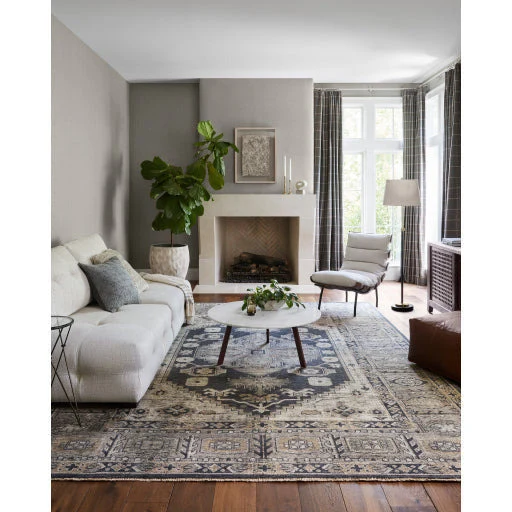 Surya Laval Modern Channeled Lounge Accent Chair With Wood Back - Image 7
