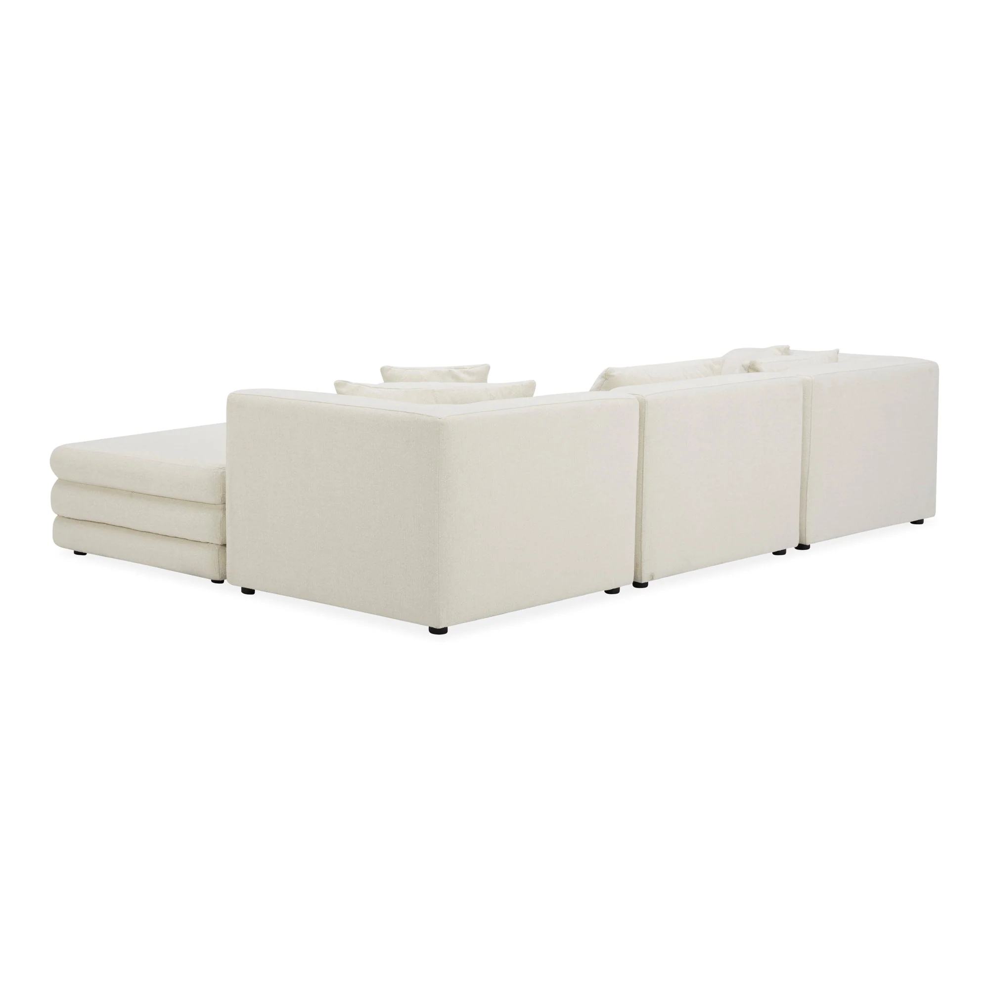 Moe's Home Collection Lowtide Lounge Warm White Modular Sectional - Image 7