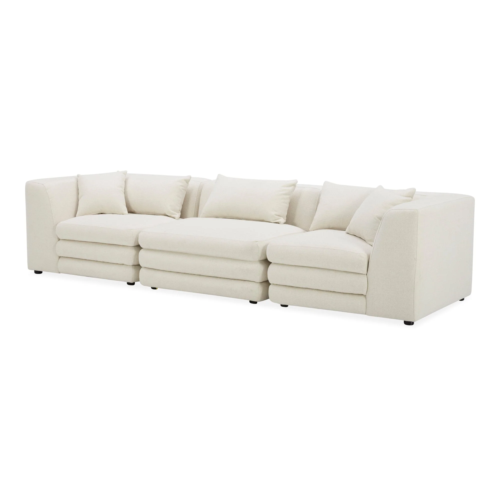 Moe's Home Collection Lowtide Modular Warm White Sofa - Image 2