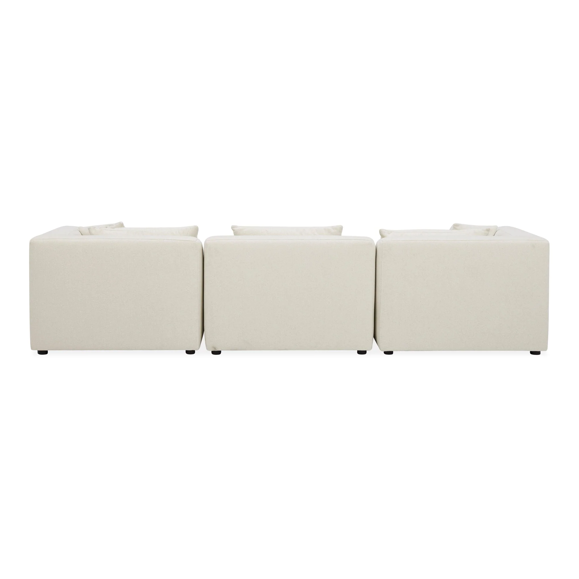 Moe's Home Collection Lowtide Modular Warm White Sofa - Image 4