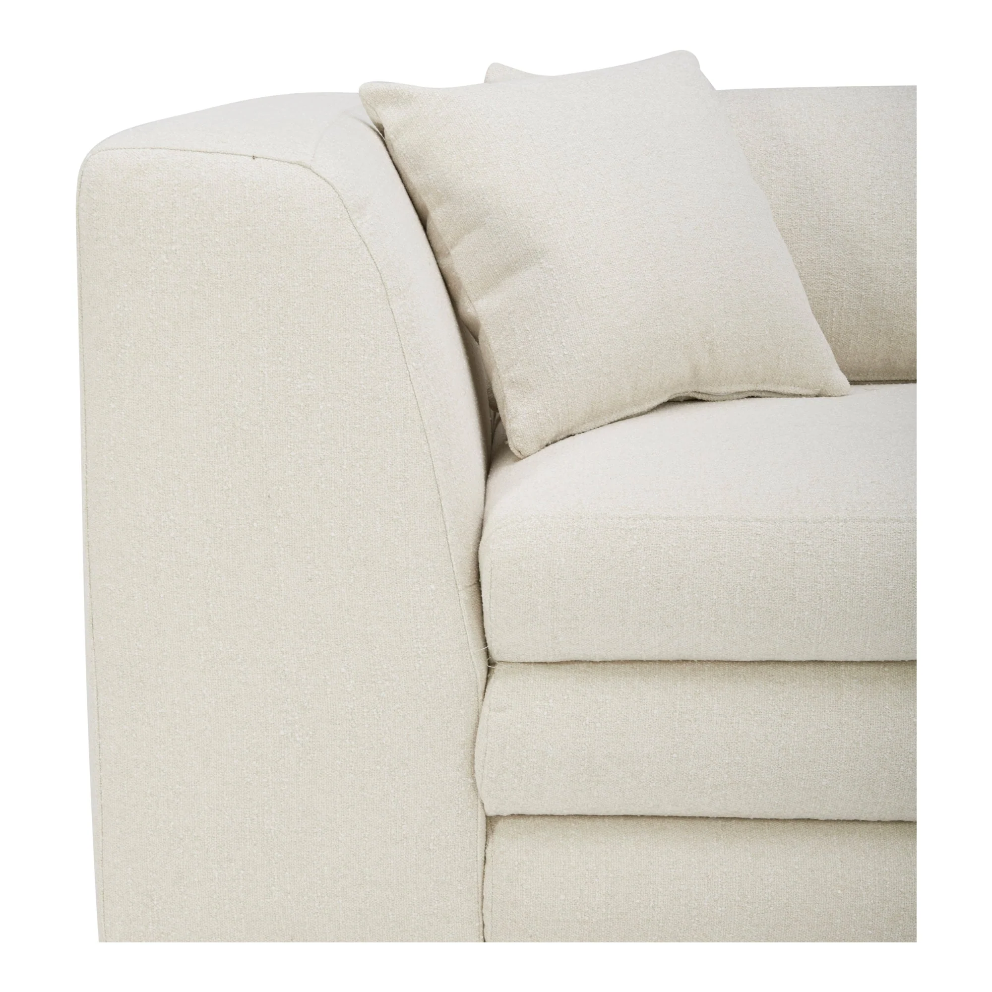 Moe's Home Collection Lowtide Modular Warm White Sofa - Image 5