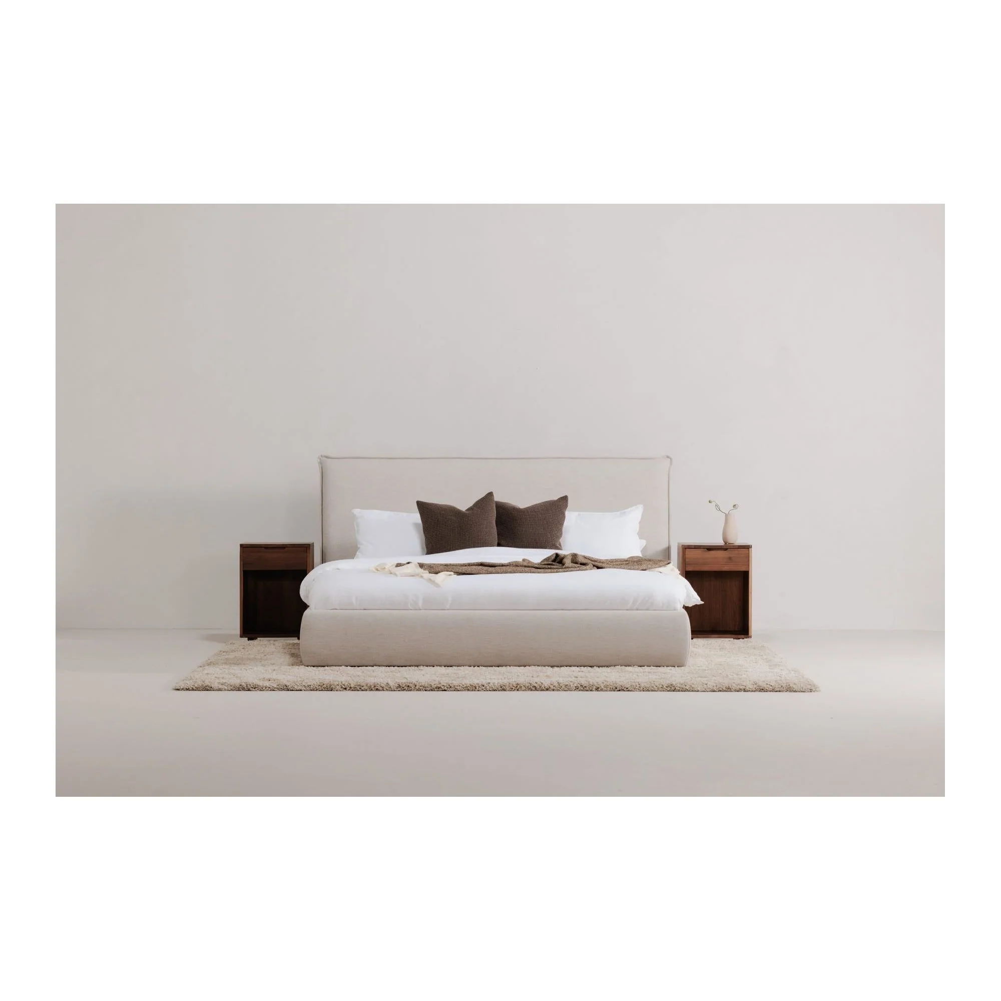 Moe's Home Collection Luzon Wheat Upholstered King Size Bed - Image 2