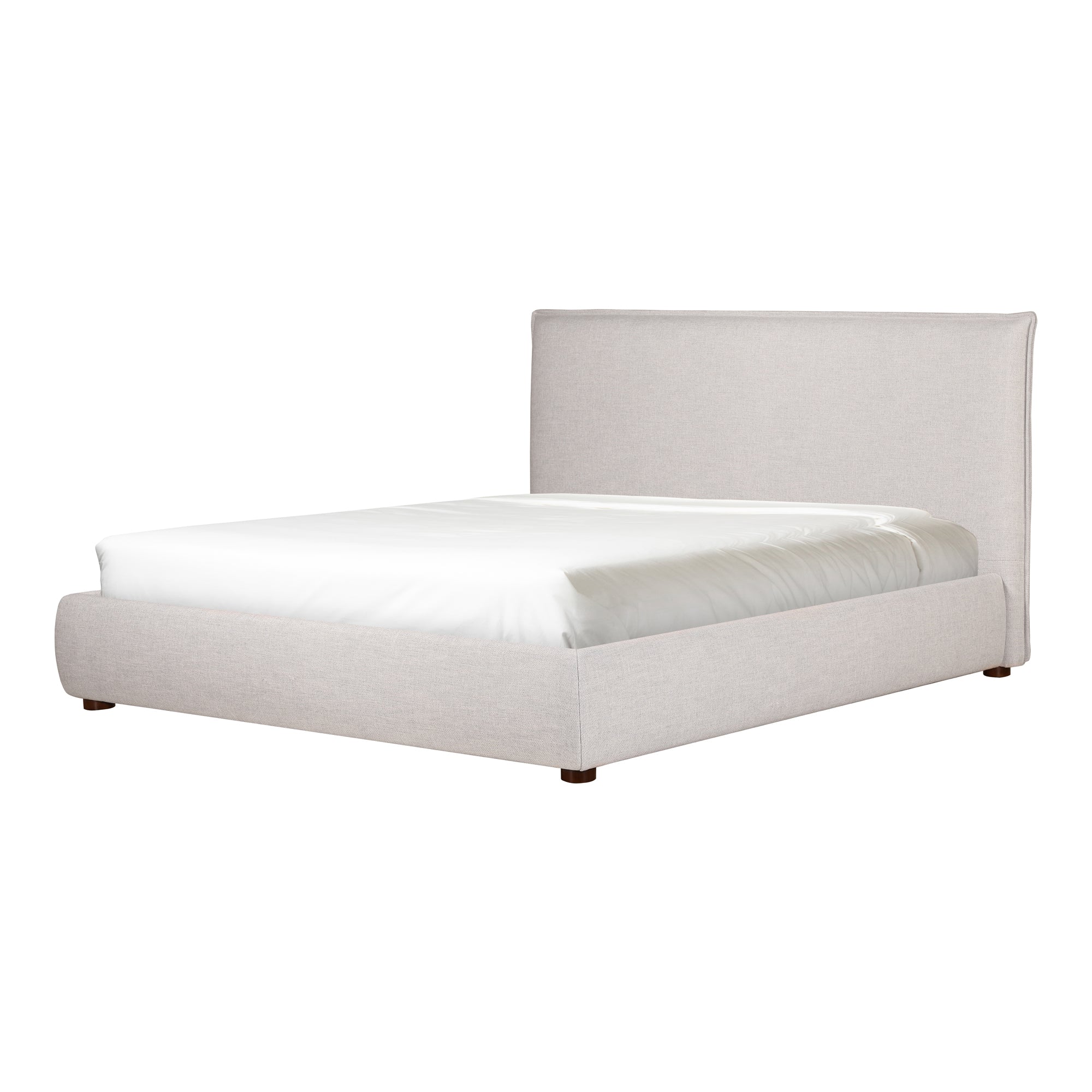 Moe's Home Collections Luzon Grey Upholstered Queen Size Bed - Image 15