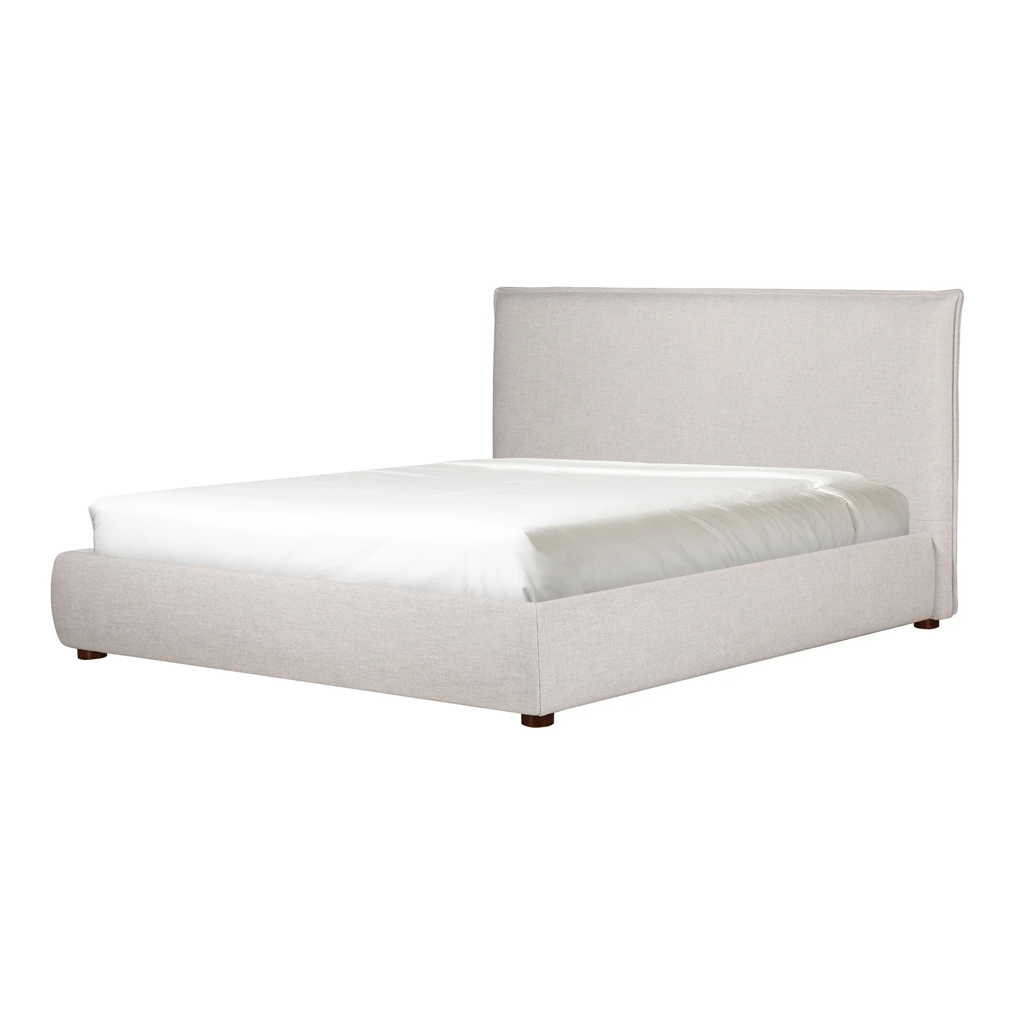 Moe's Home Collection Luzon Wheat Upholstered Queen Size Bed - Image 2