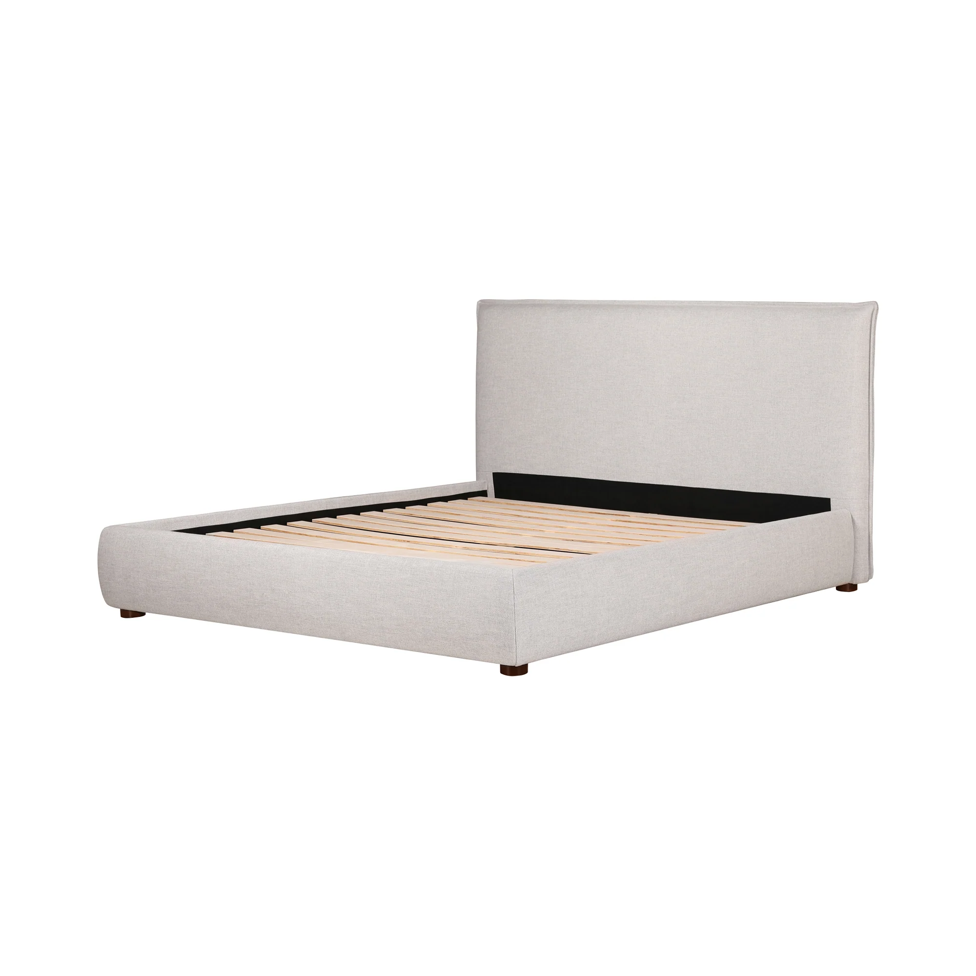 Moe's Home Collection Luzon Wheat Upholstered Queen Size Bed - Image 4