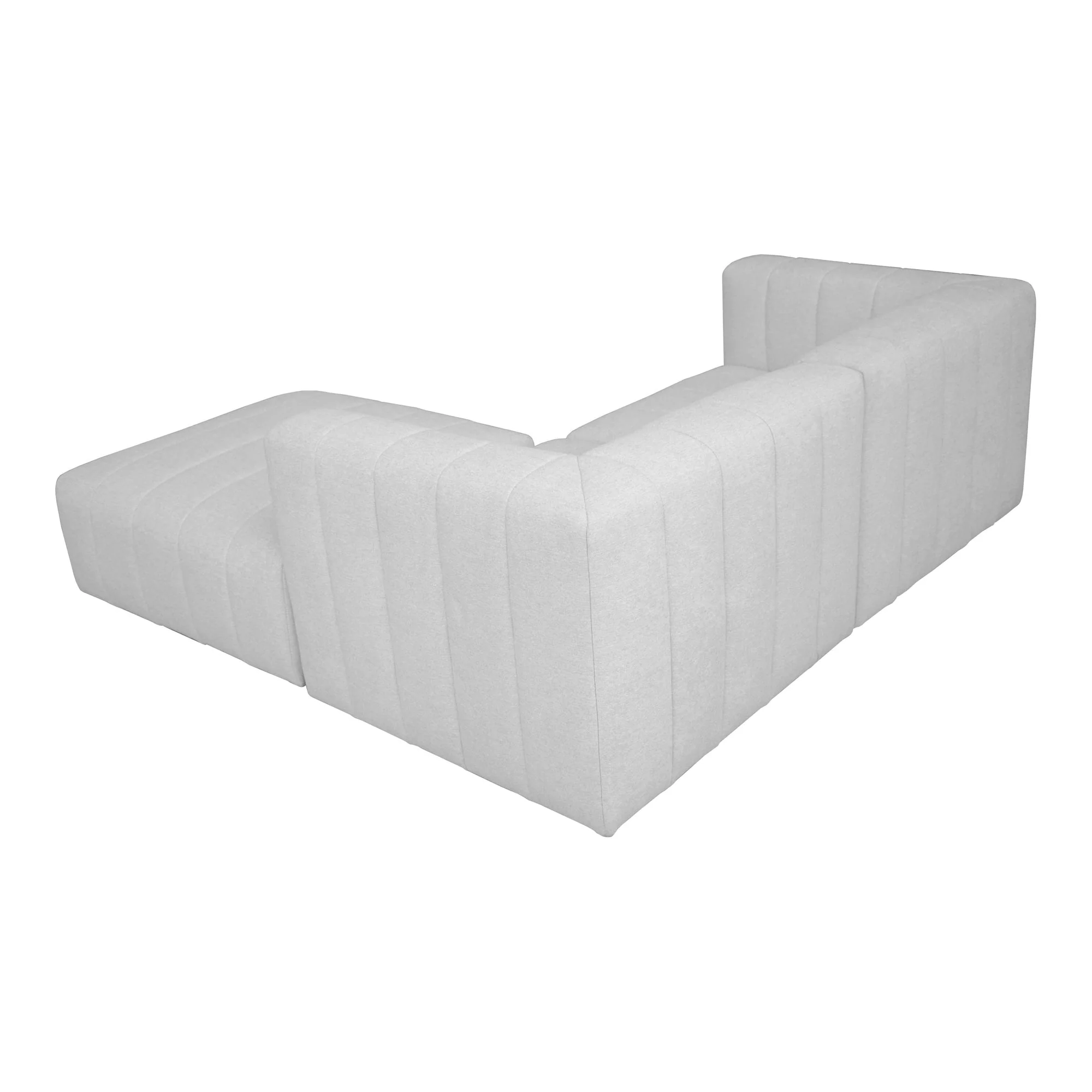 Moe's Home Collection Lyric Lounge Oatmeal Beige Modular Sectional - Image 5