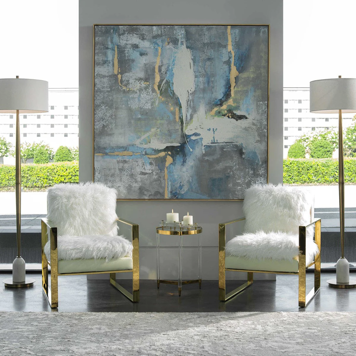 Uttermost Meditation Abstract Hand Painted Canvas - Image 5