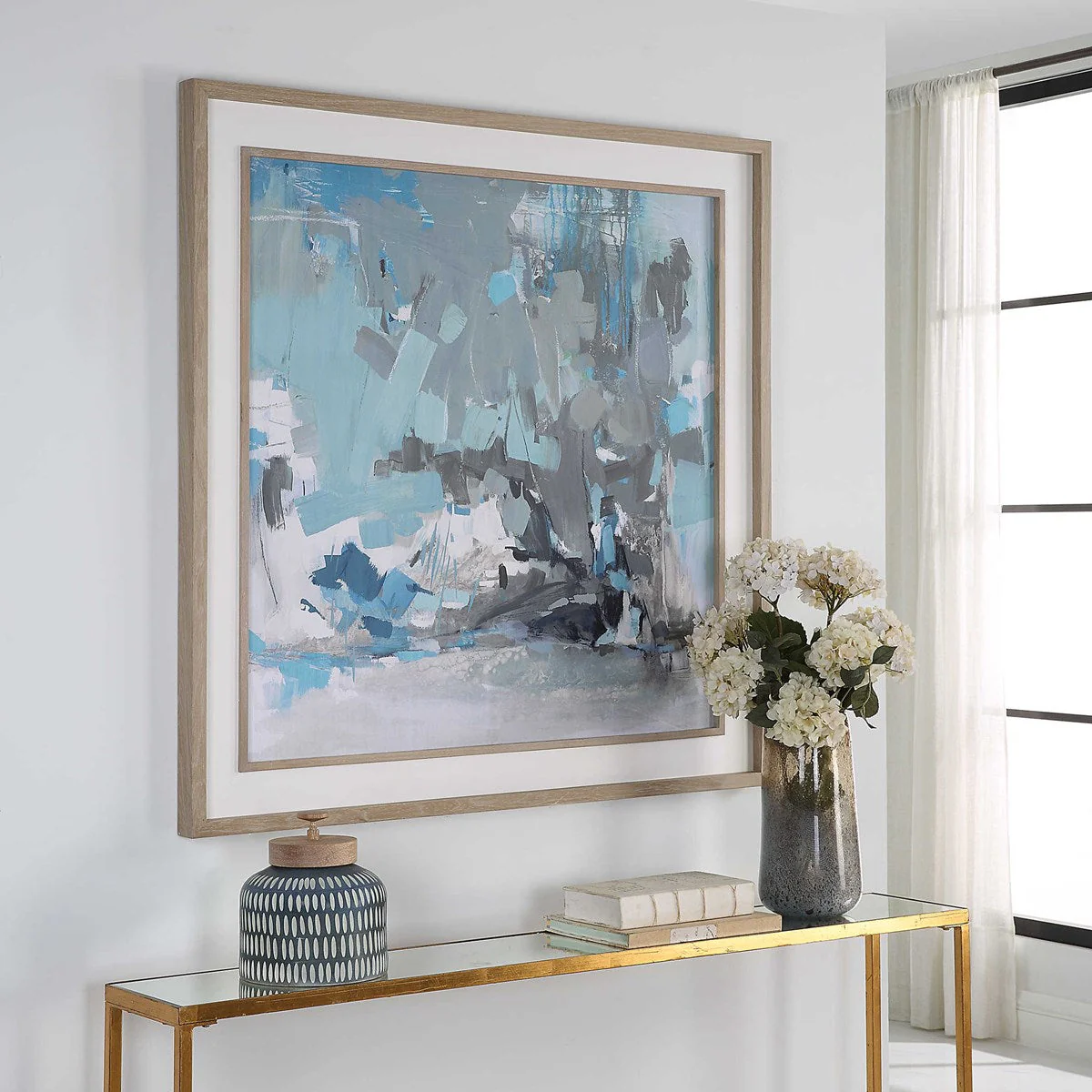 Uttermost Misty Moonlight Abstract Framed Print - Image 2