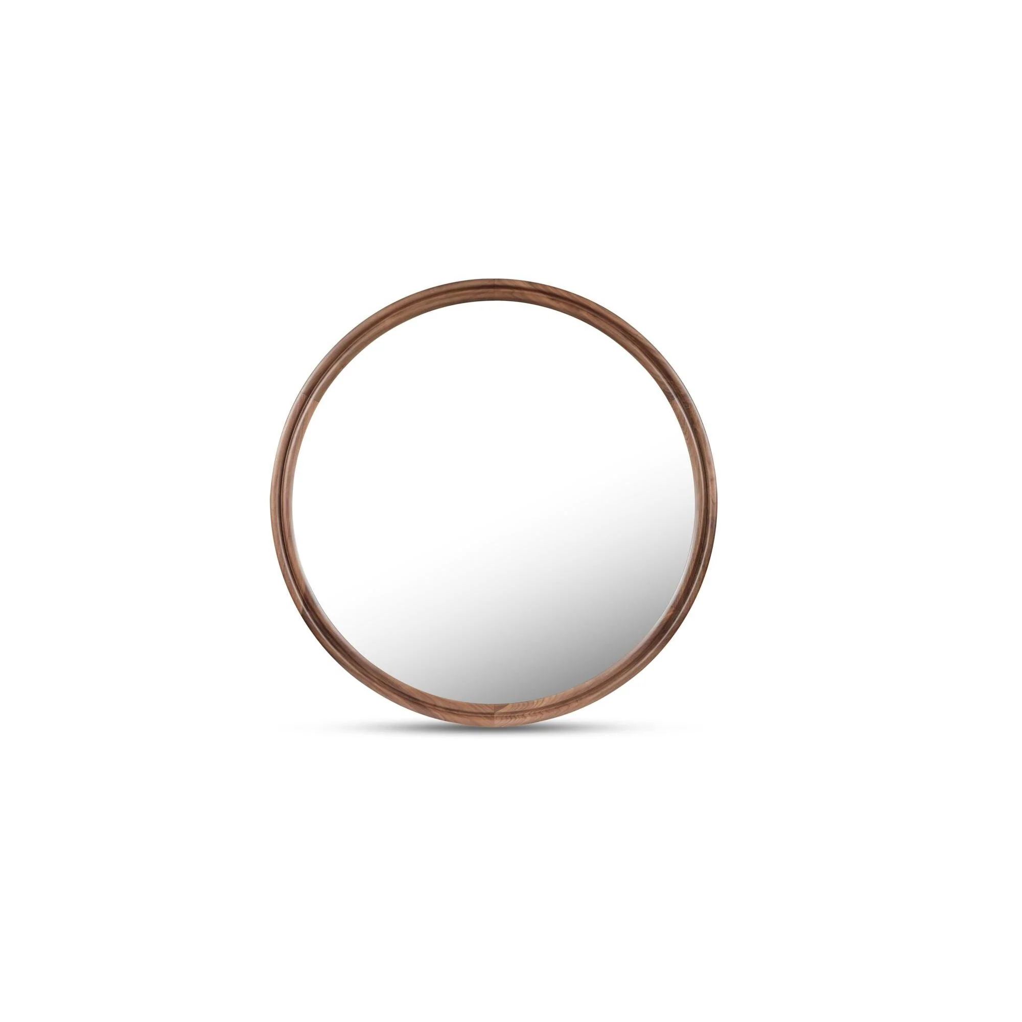 Moe's Home Alcott Large Round Mirror Walnut - Image 5
