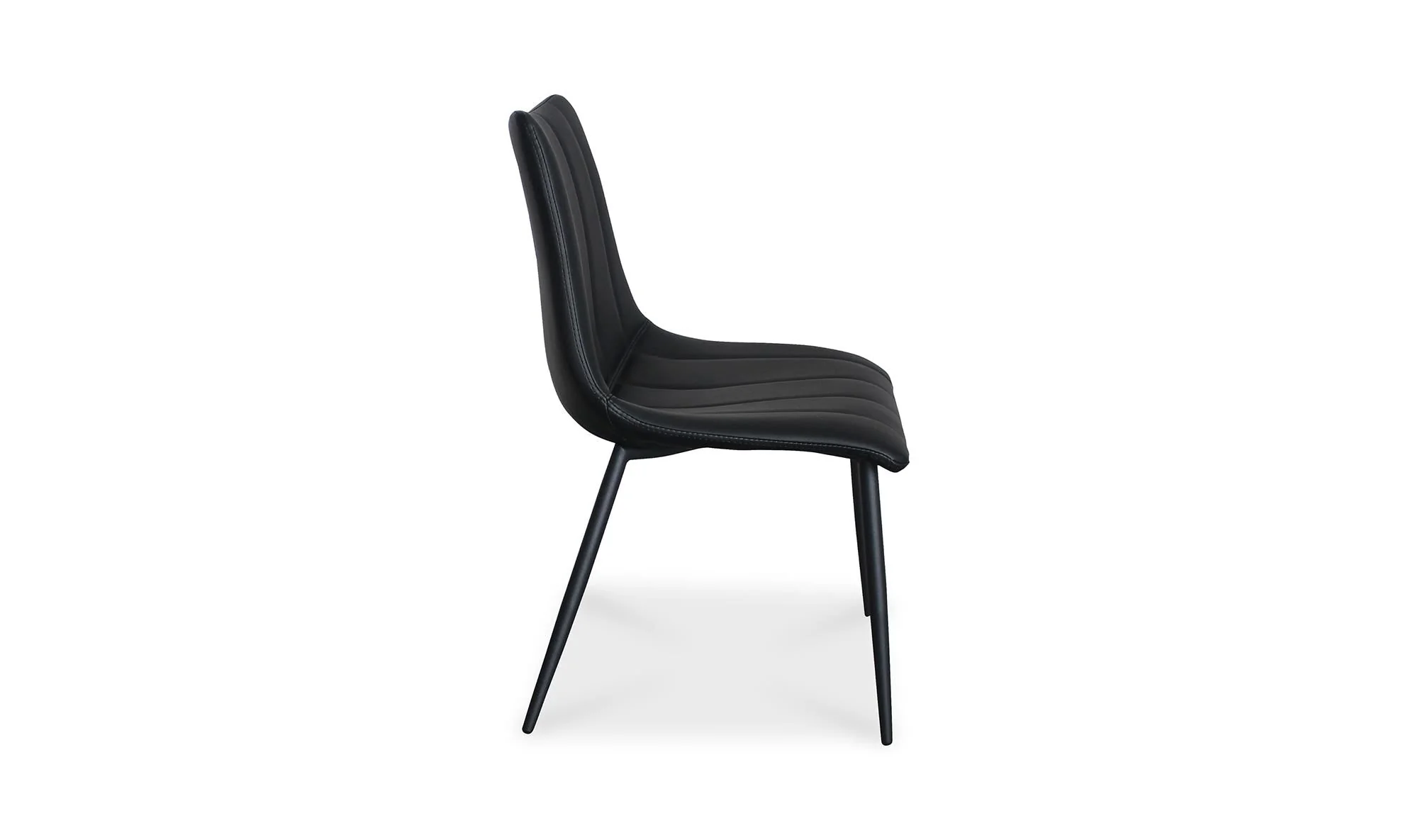 Moe's Home Alibi Dining Chair Matte Black - Set Of Two - Image 4