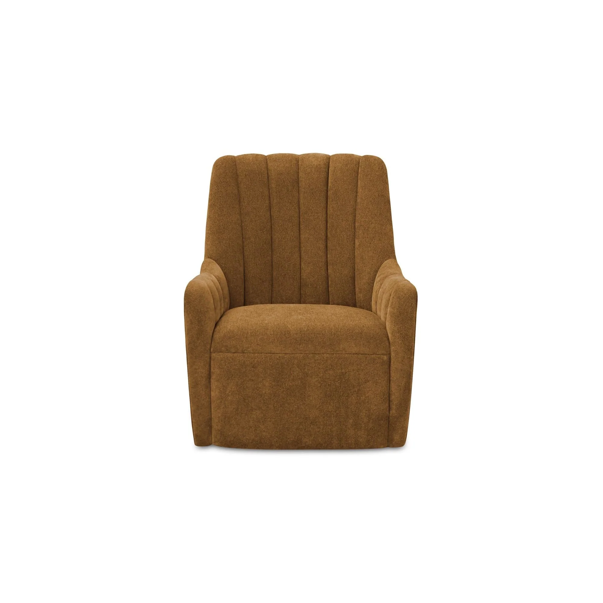 Moe's Home Collection Bowie Ochre Brown Swivel Chair - Image 2