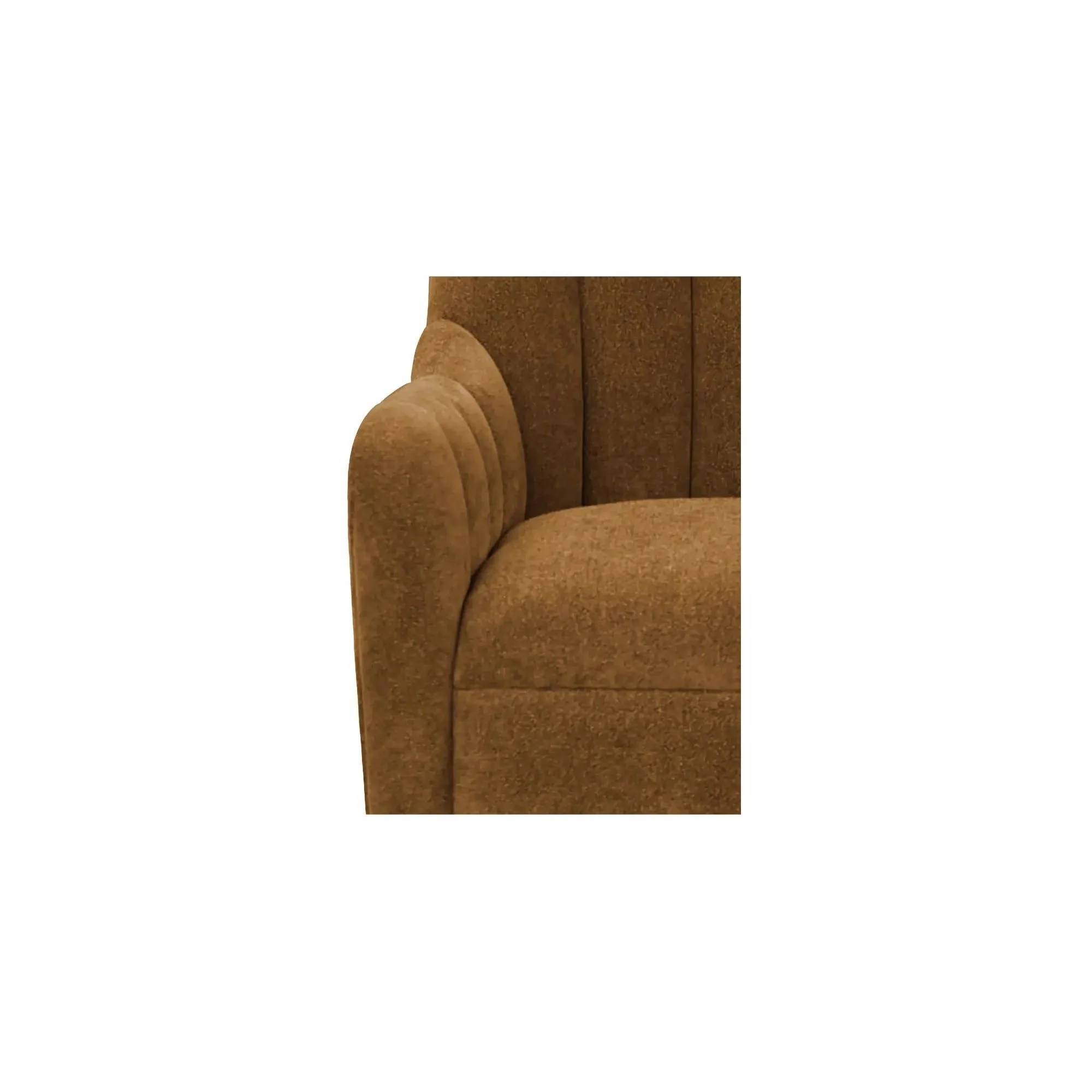 Moe's Home Collection Bowie Ochre Brown Swivel Chair - Image 3