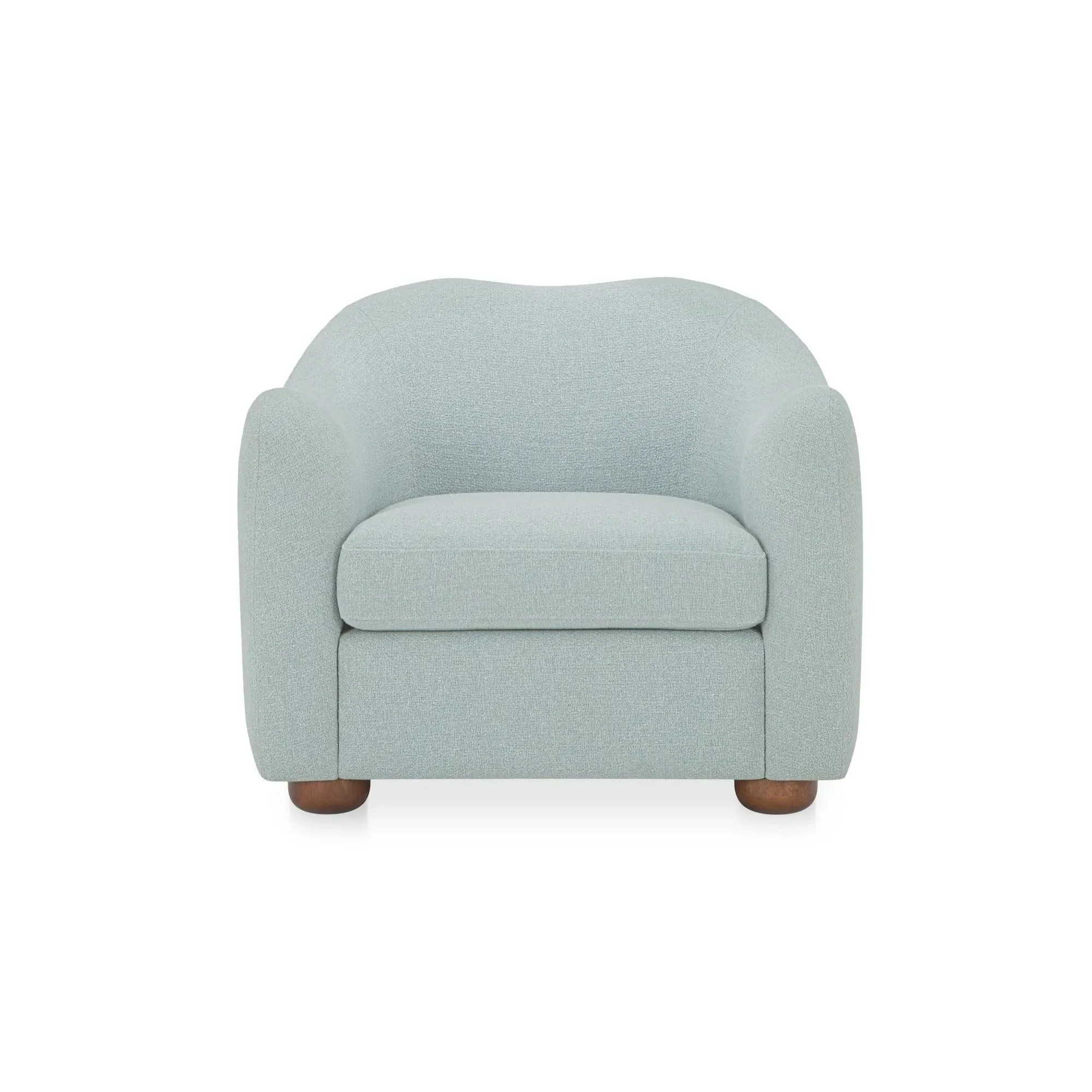 Moe's Home Collection Bria Light Blue Accent Chair - Image 4
