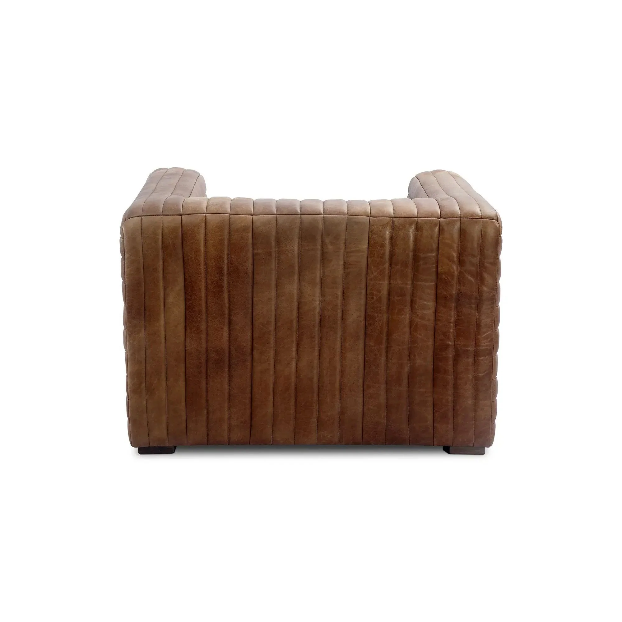 Moe's Home Collection Castle Open Road Brown Leather Chair - Image 4