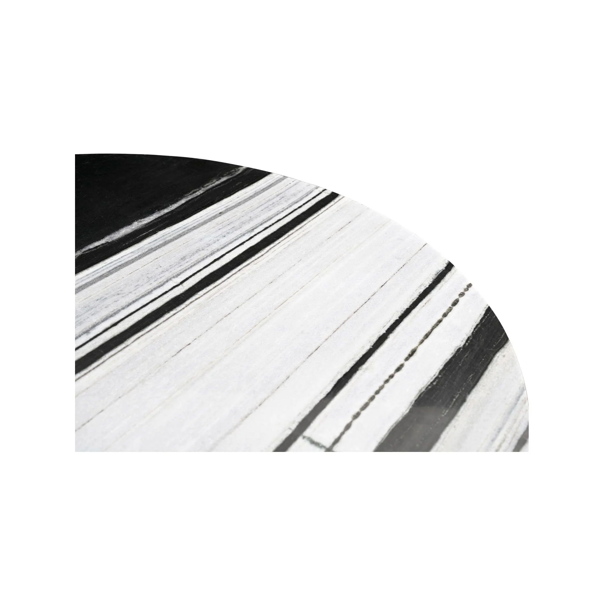 Moe's Home Celia Round Dining Table Panda Marble - Image 7