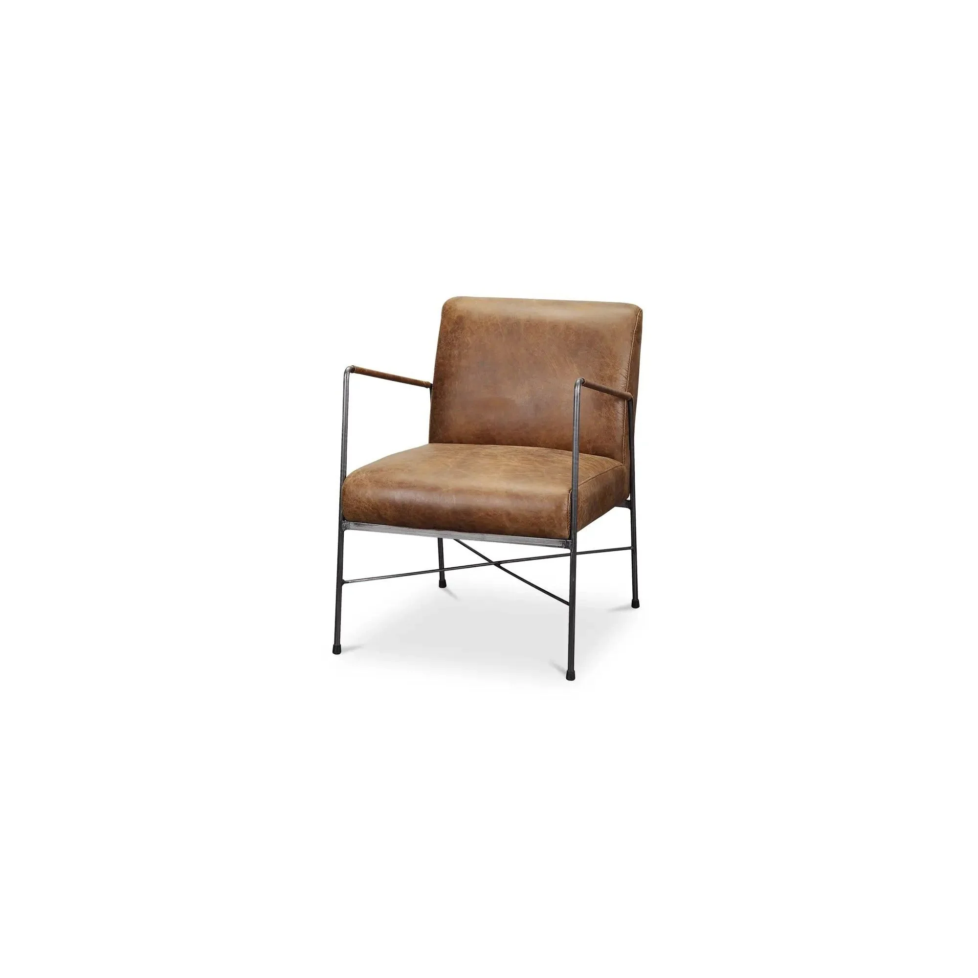 Moe's Home Collection Dagwood Leather Armchair - Image 4