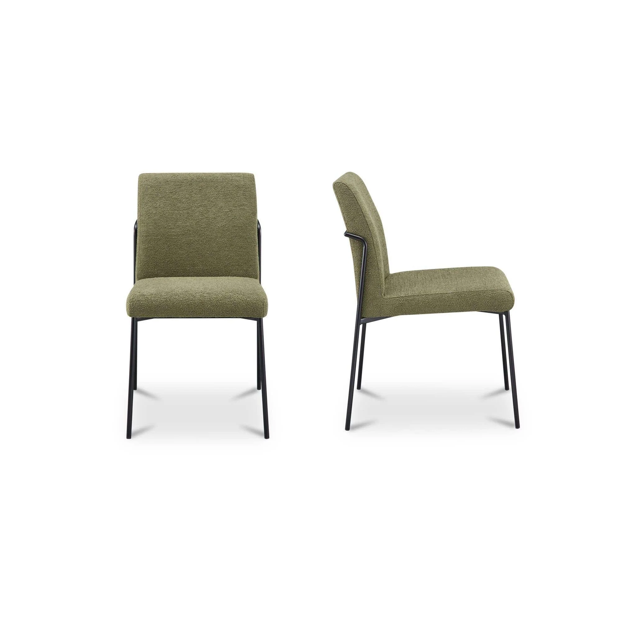 Moe's Home Danny Dining Chair Green-Set Of Two - Image 4