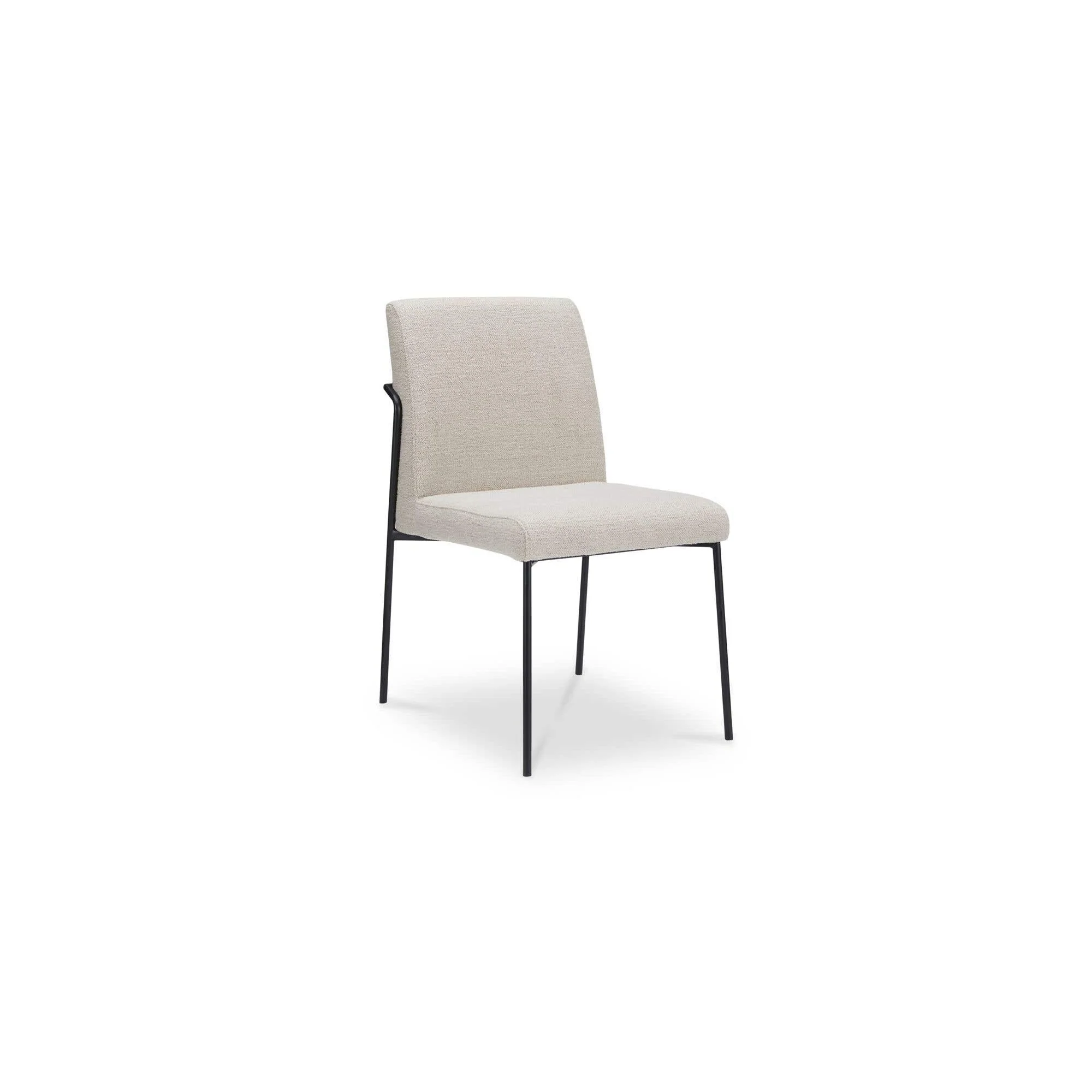 Moe's Home Danny Dining Chair Ivory Set of Two - Image 6
