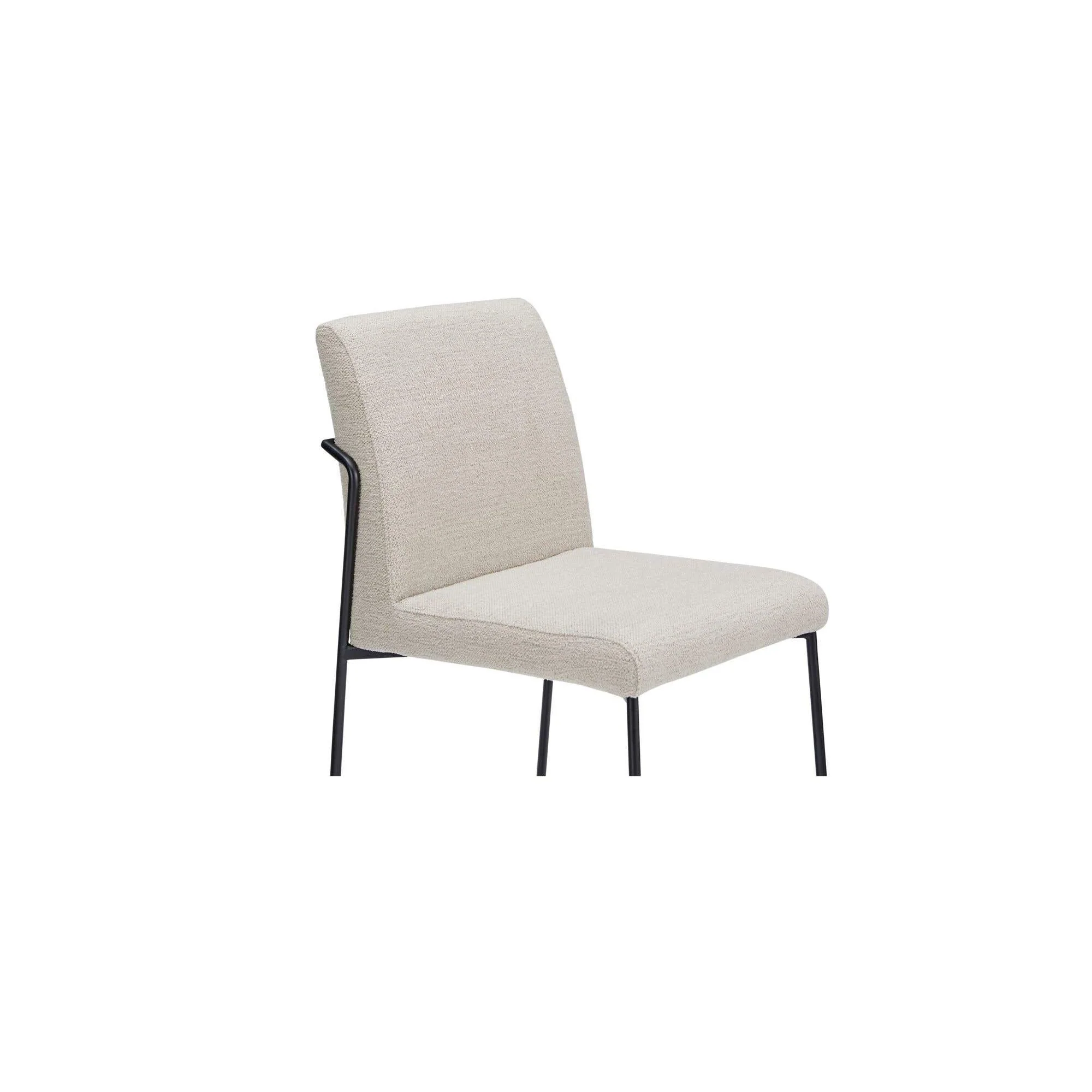 Moe's Home Danny Dining Chair Ivory Set of Two - Image 8