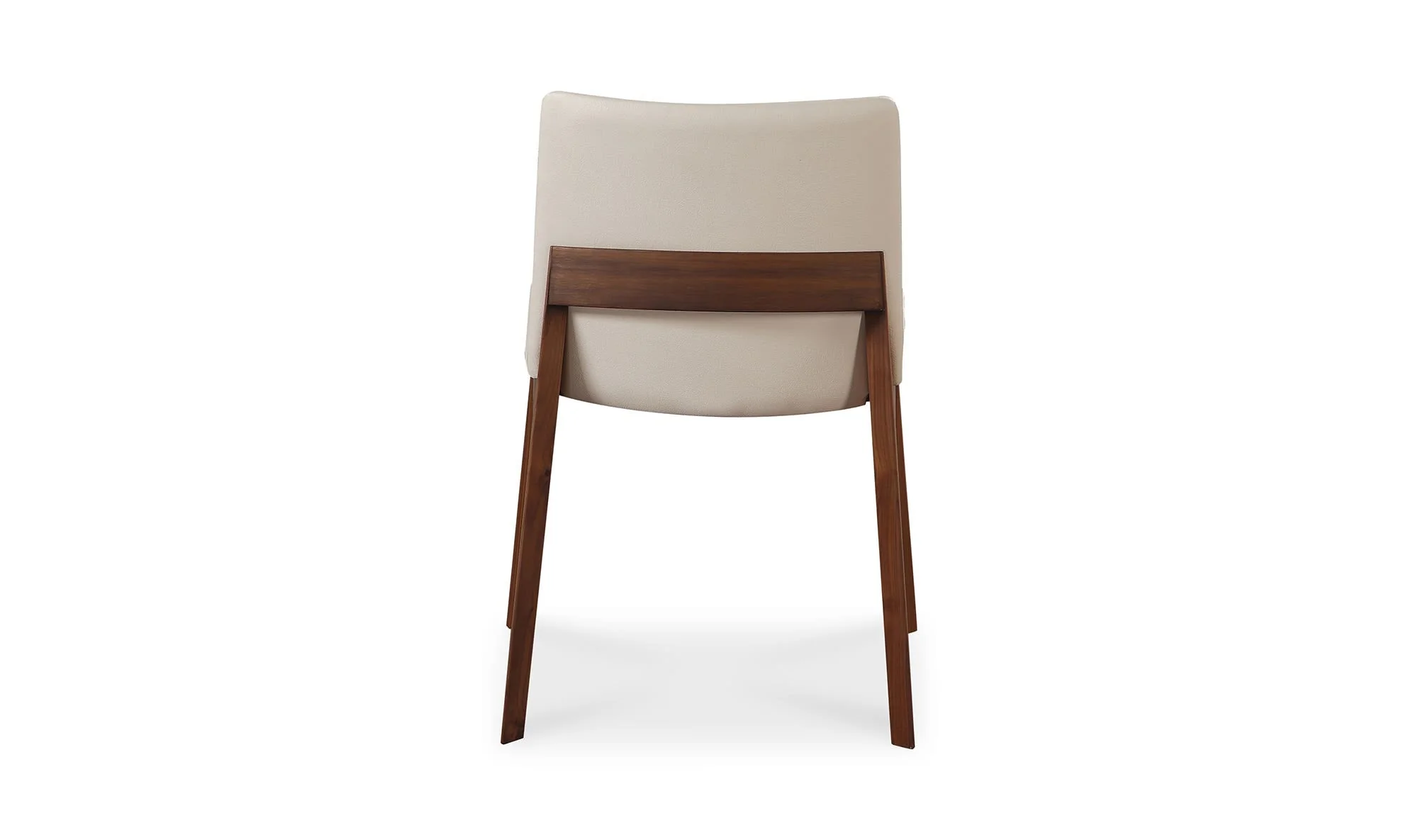 Moe's Home Deco Dining Chair Cream White PVC - Set Of Two - Image 7