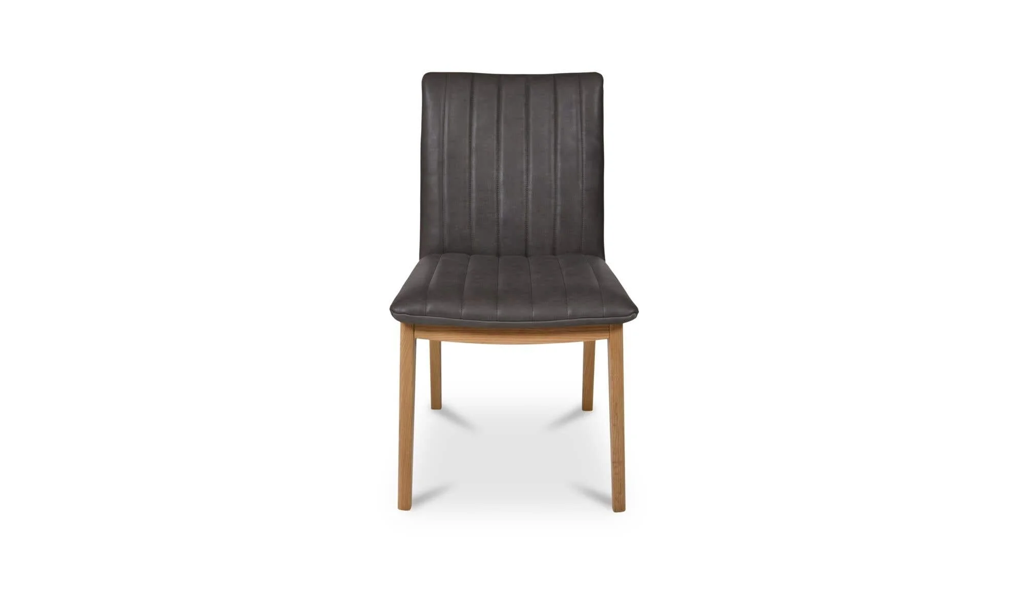 Moe's Home Demi Dining Chair Brown Leather-Set of Two - Image 5