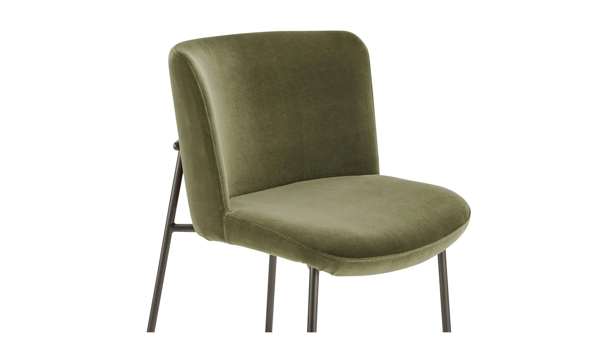 Moe's Home Early Bar Stool Faux Green Mohair - Image 6