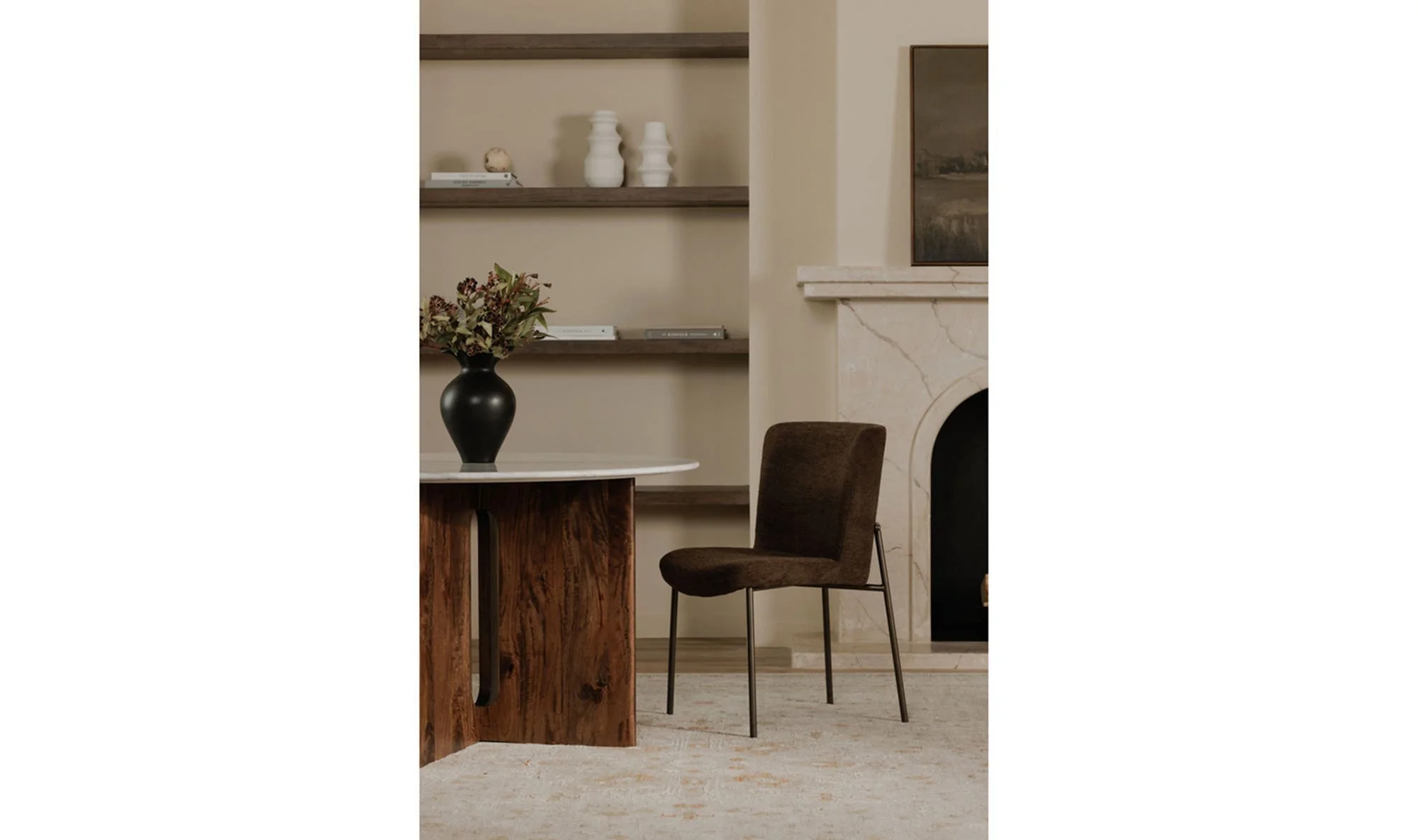 Moe's Home Early Dining Chair Dark Brown-Set Of Two - Image 2