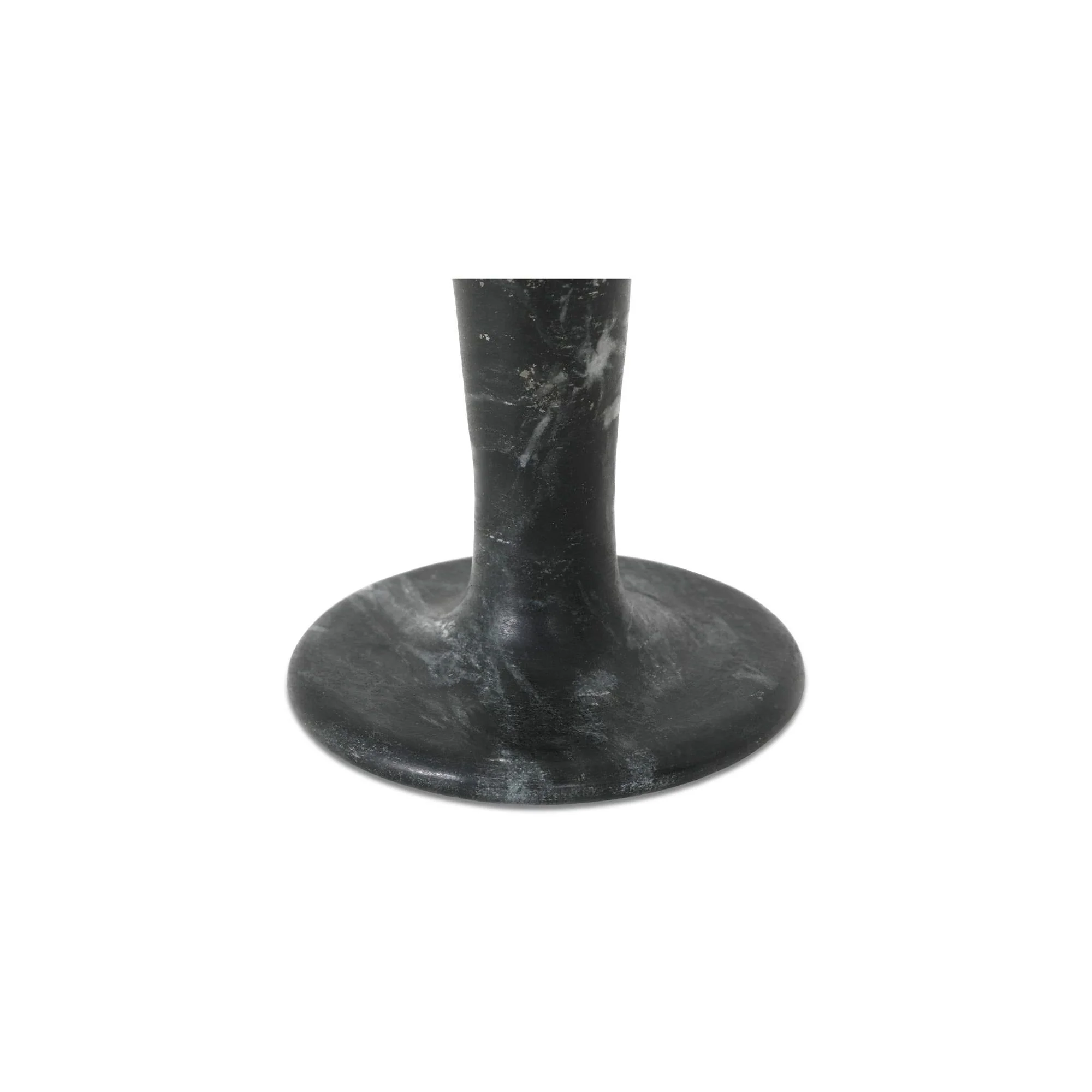 Moe's Home East Short Candle Holder Black Veined Marble - Image 4