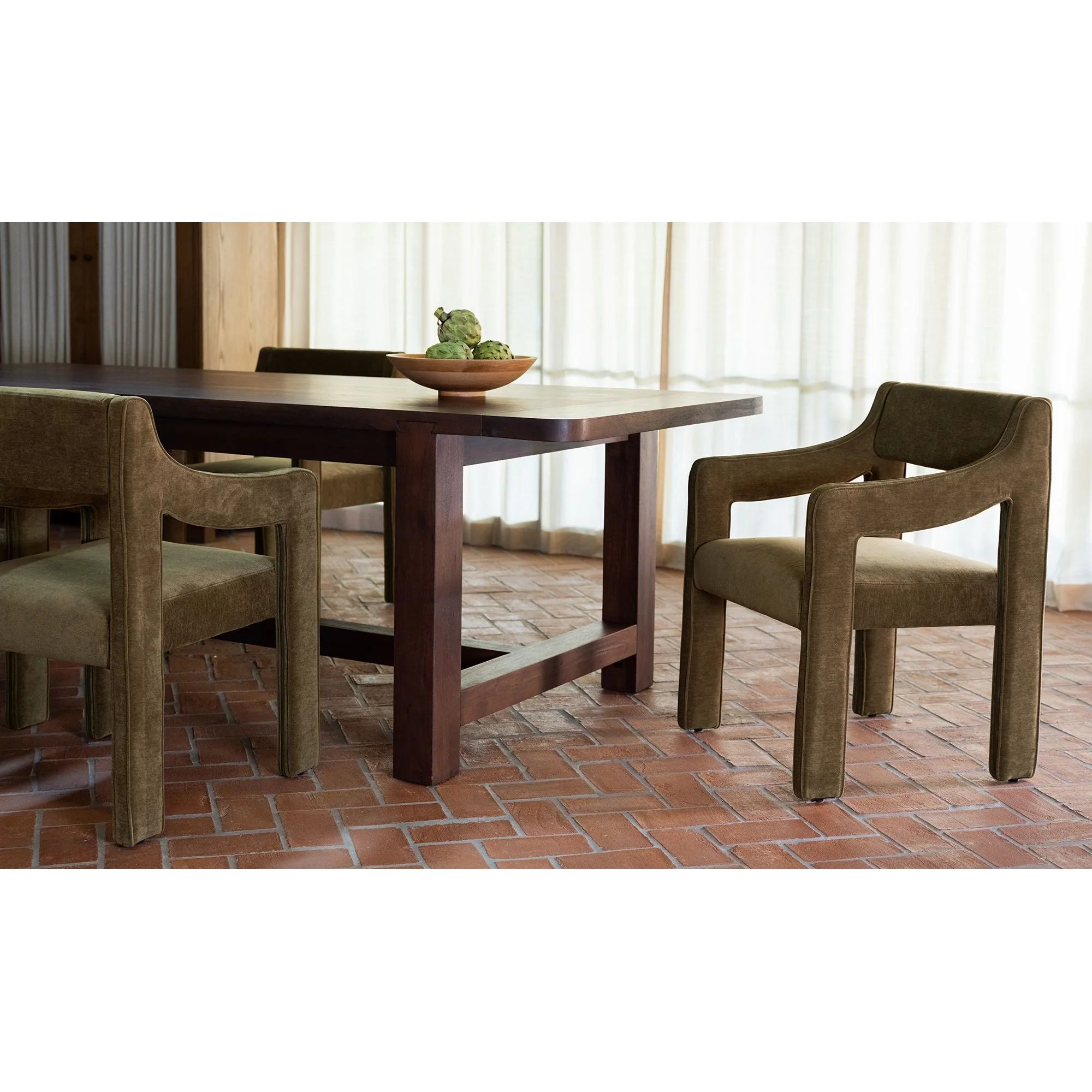 Moe's Home Elise Dining Chair Cedar Green - Image 2