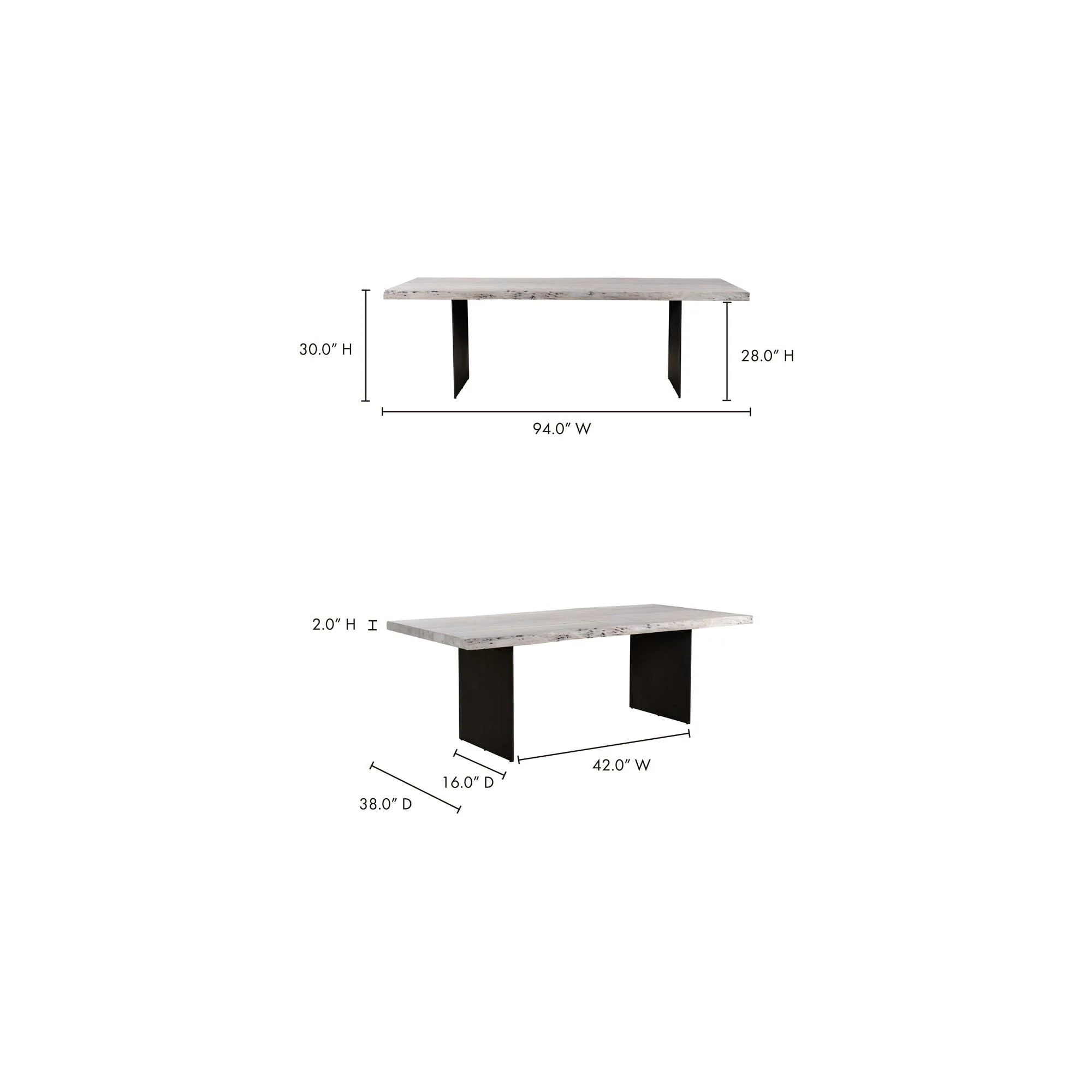 Moe's Home Evans Dining Table - Image 10
