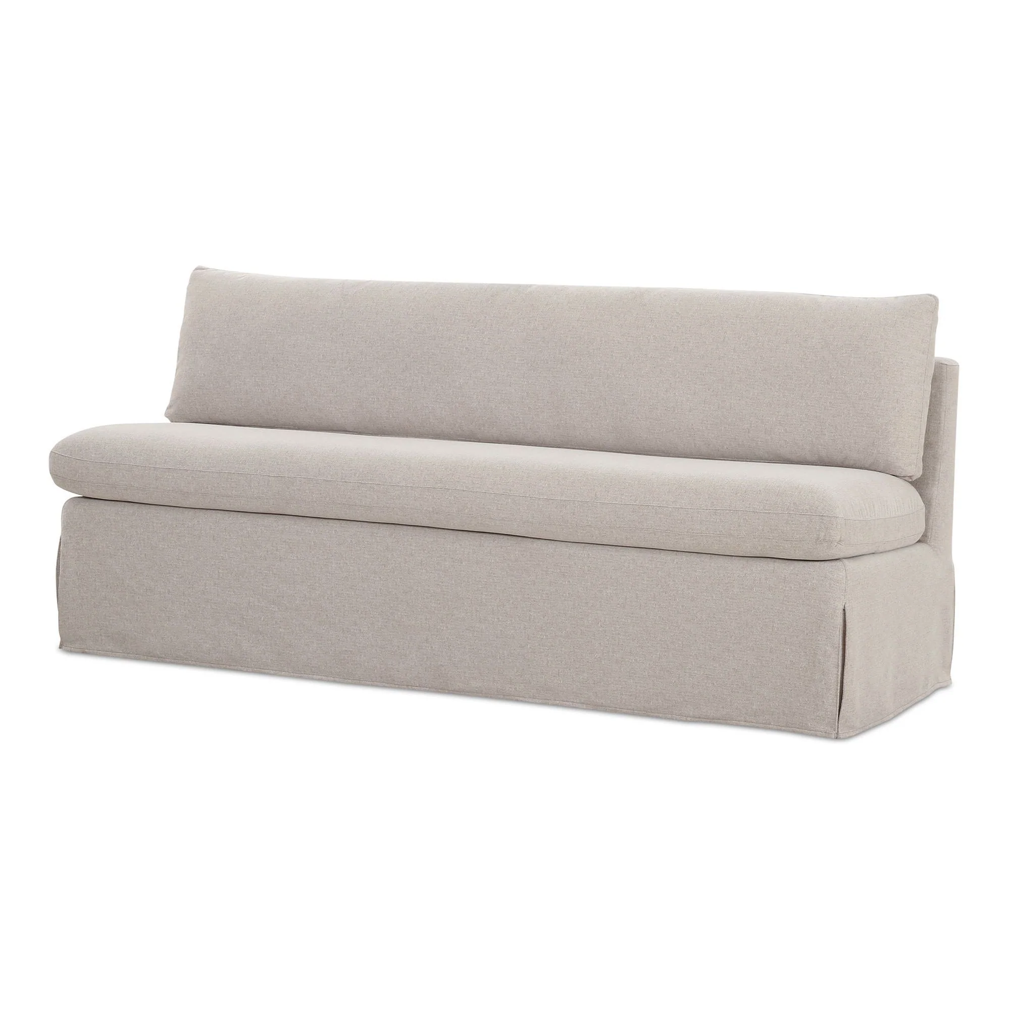 Moe's Home Fable Slipcover Dining Bench Beige - Image 7