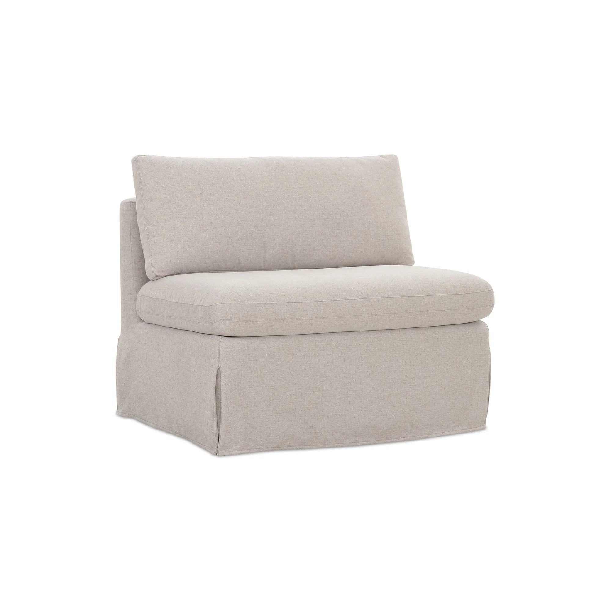 Moe's Home Fable Slipcover Dining Chair and Half Beige - Image 8