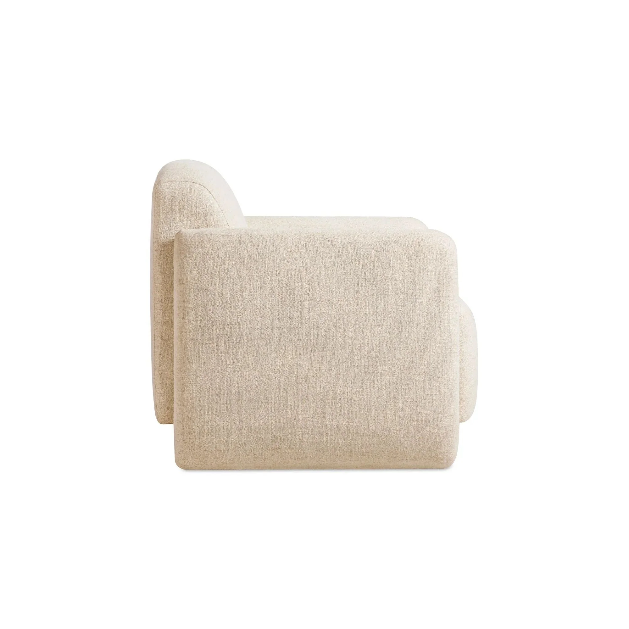 Moe's Home Collection Fallon Flecked Ivory Accent Chair - Image 4