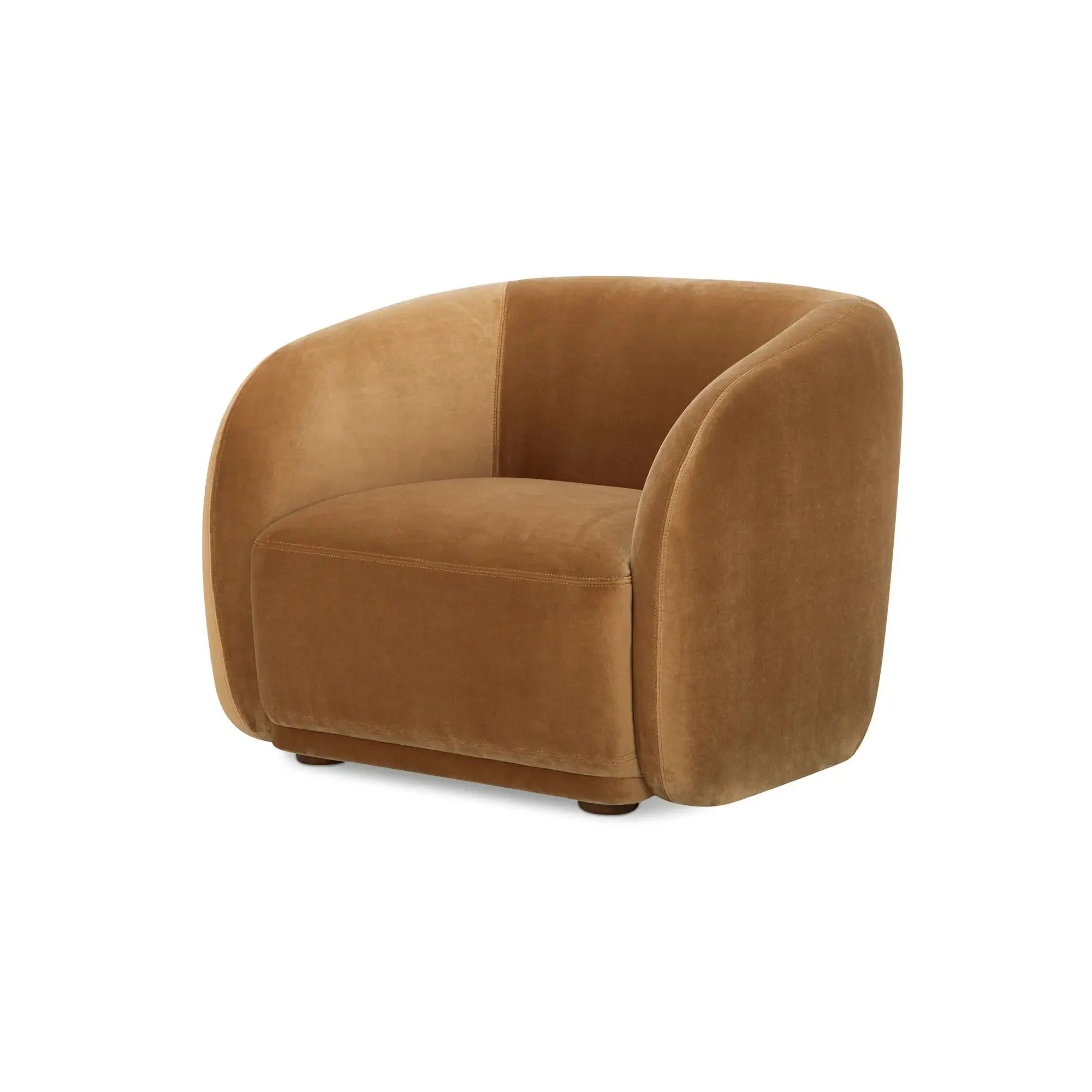 Moe's Home Collection Faye Tan Faux Mohair Accent Chair - Image 4